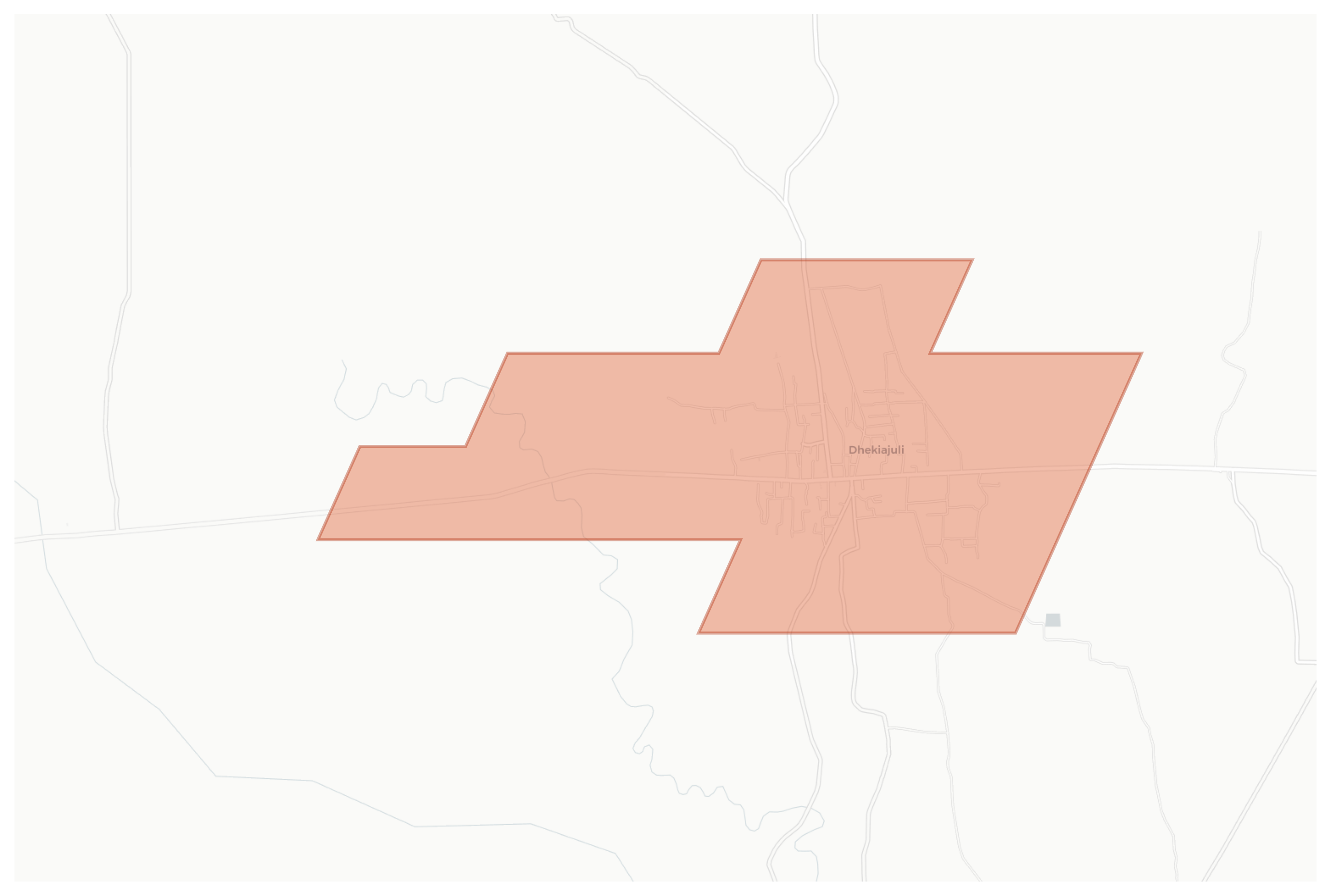 Dhekiajuli geographic map