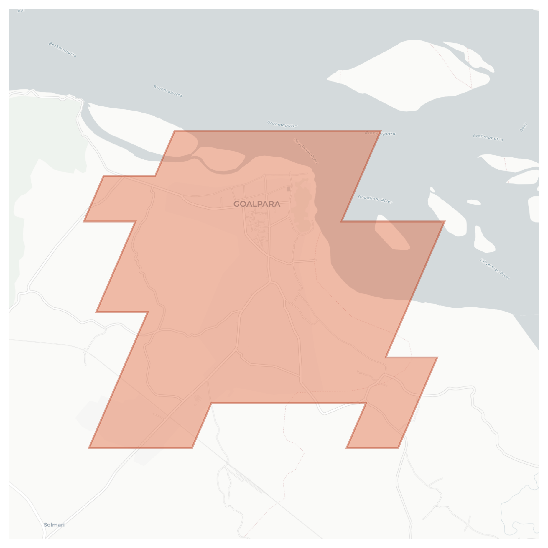 Goalpara geographic map