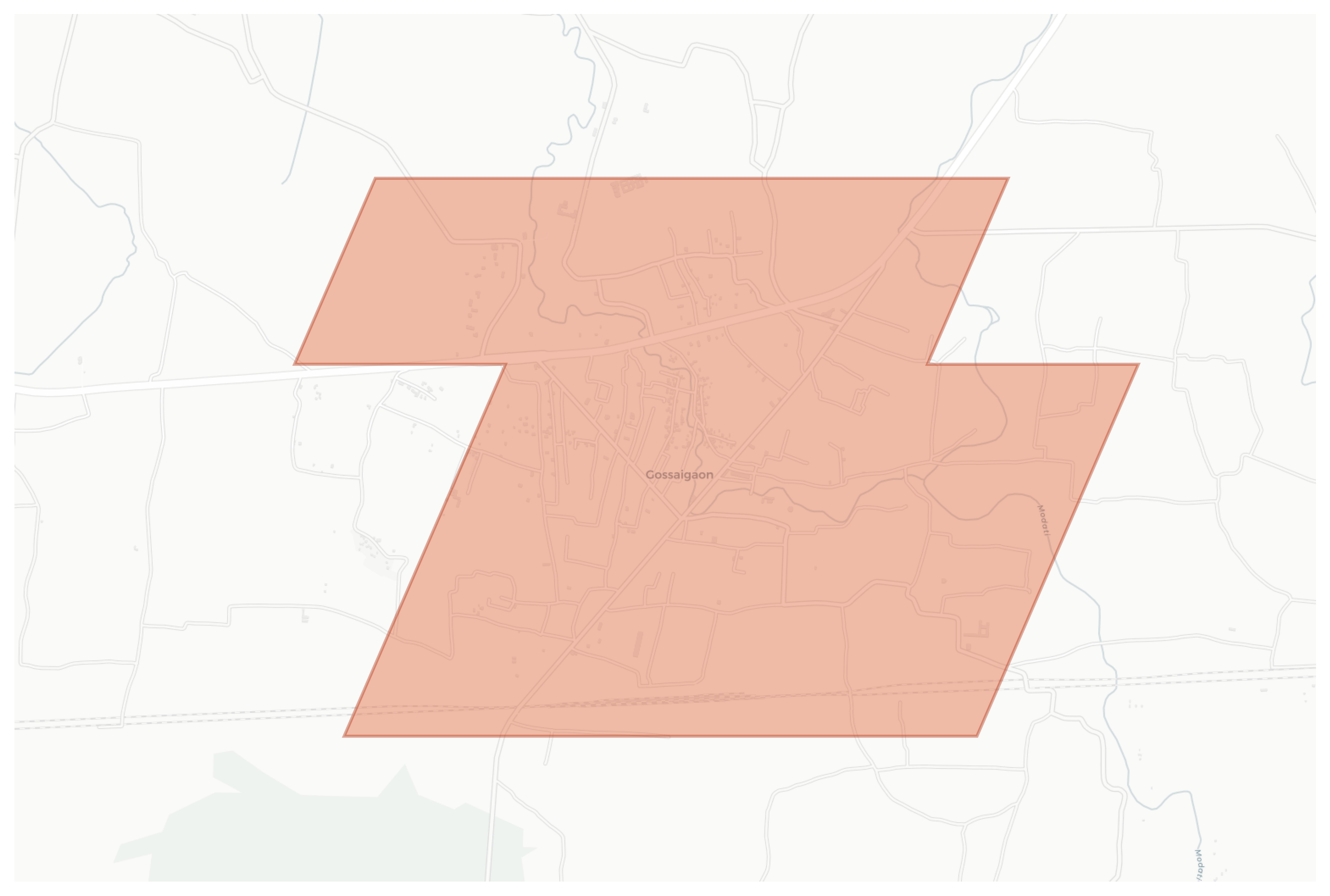 Gossaigaon geographic map