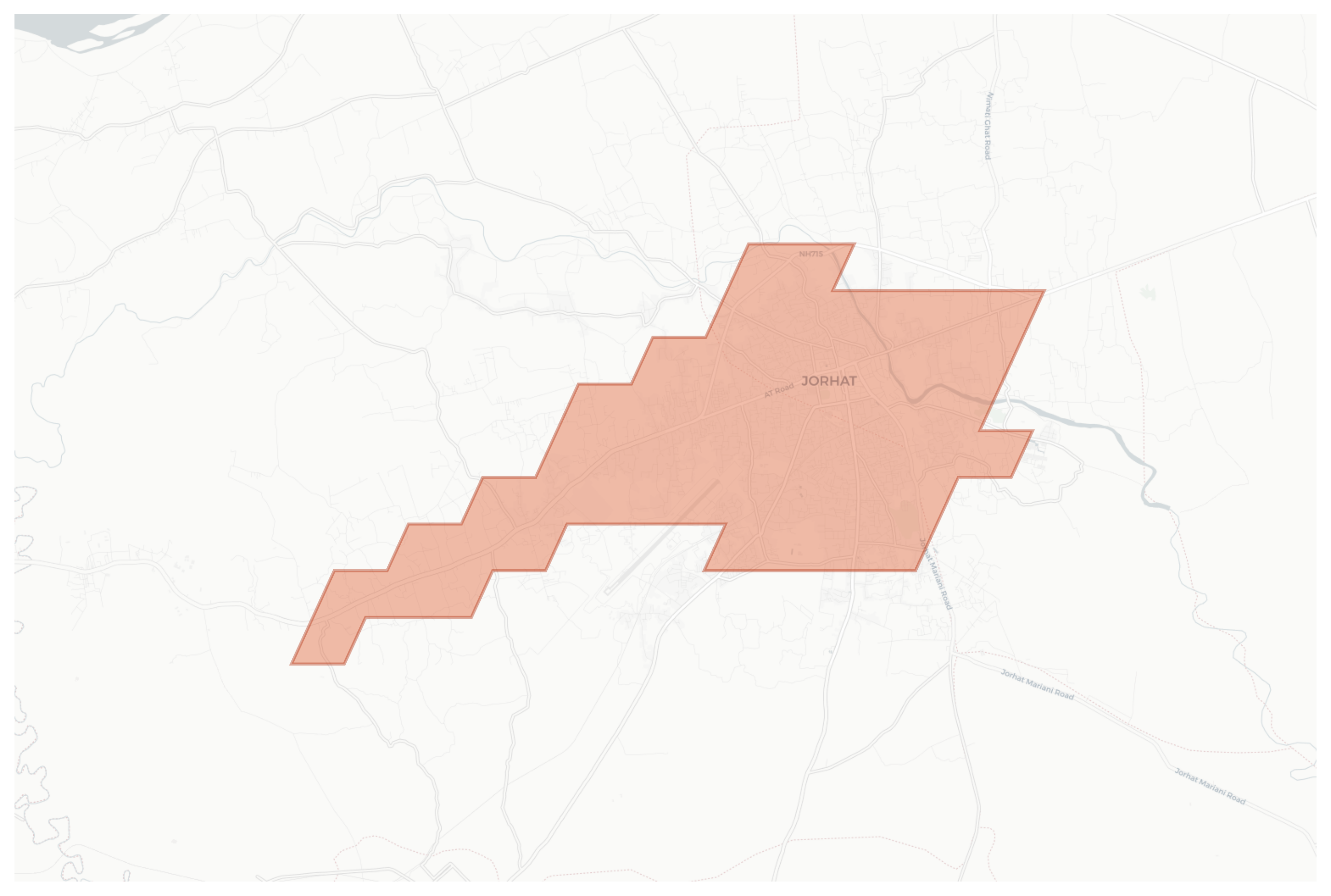 Jorhat geographic map