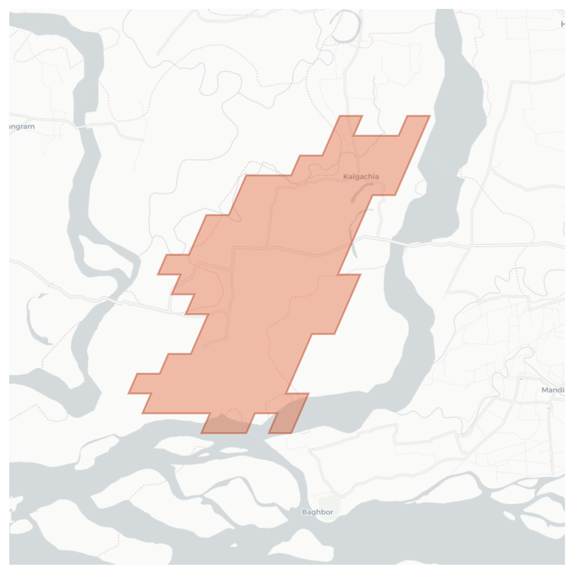Kalgachia geographic map