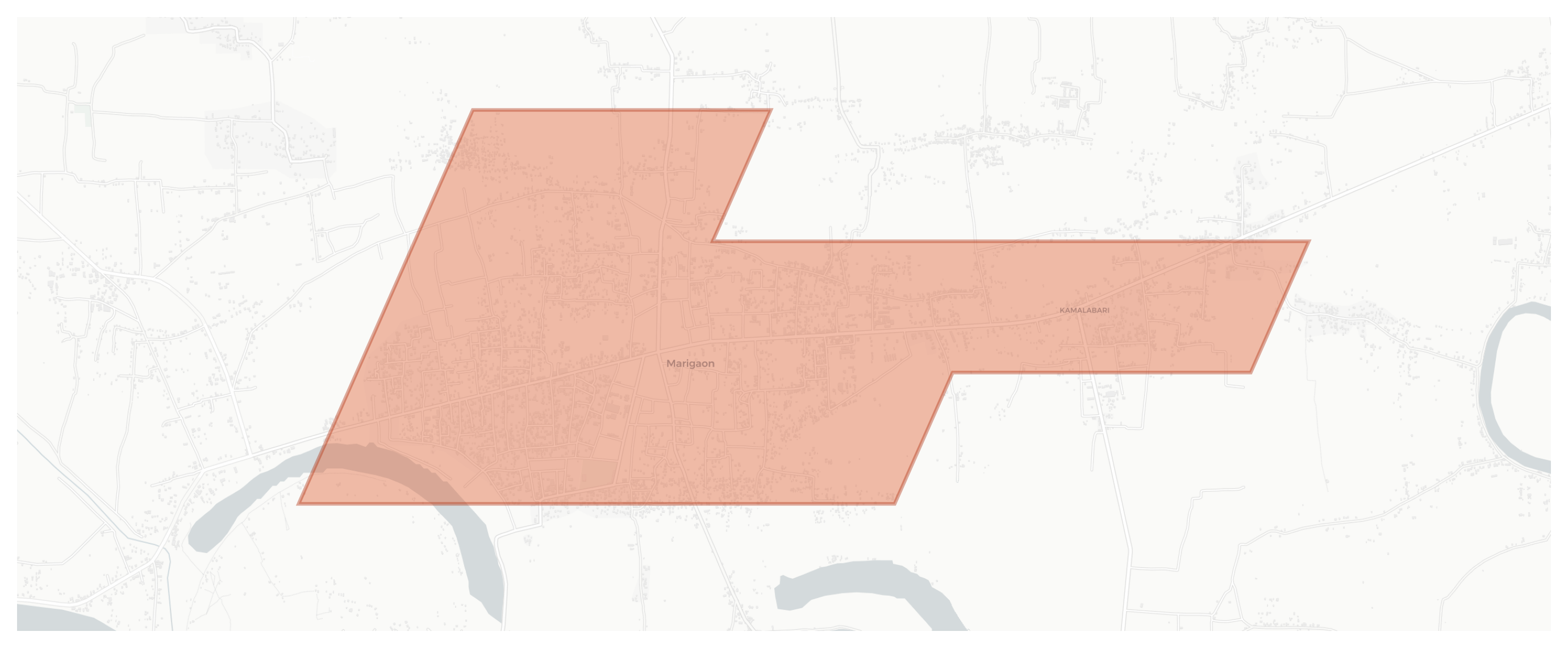 Marigaon geographic map