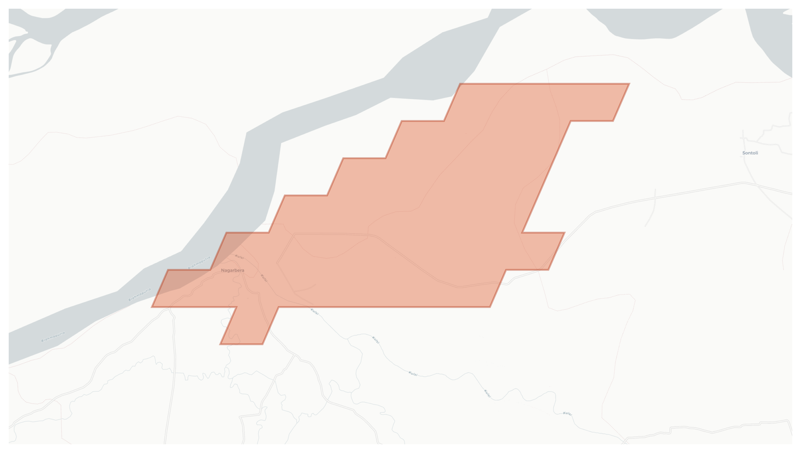 Nagarbera geographic map