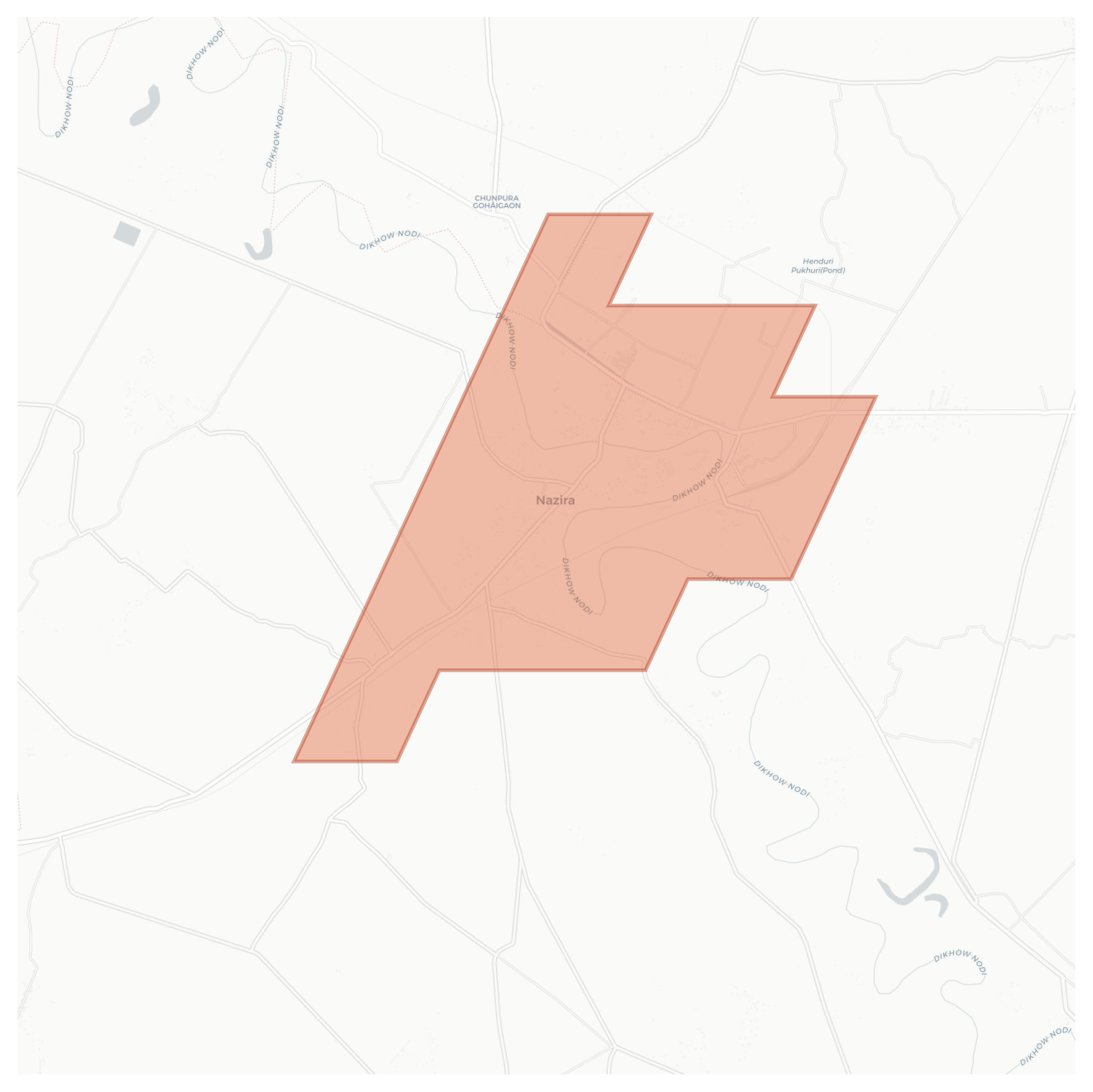 Nazira geographic map