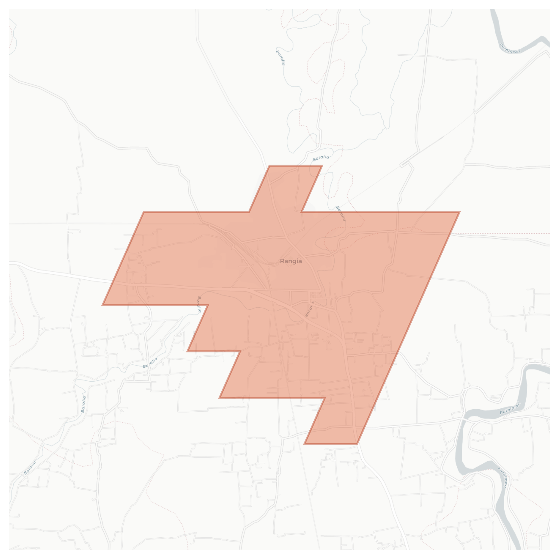 Rangia geographic map