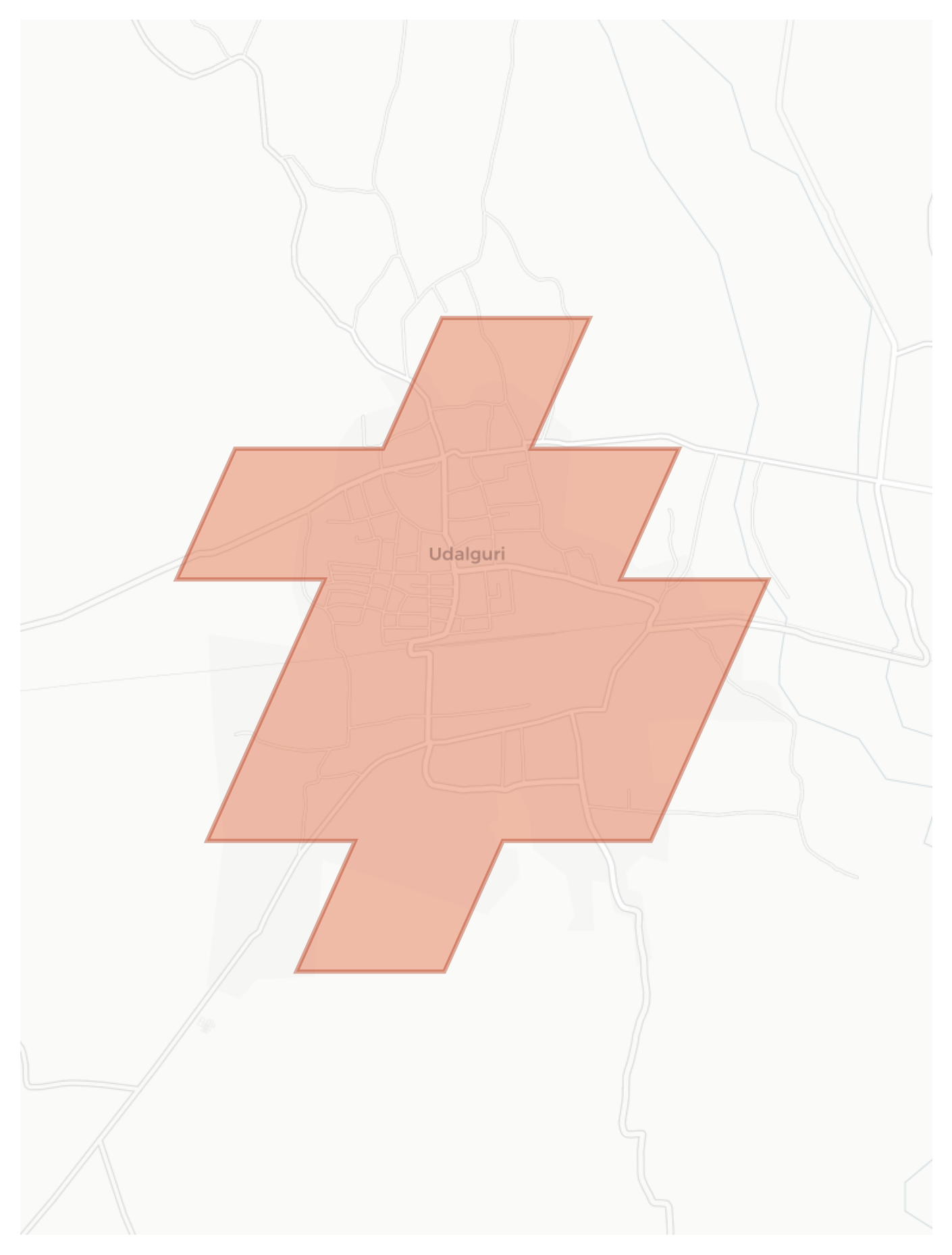 Udalguri geographic map