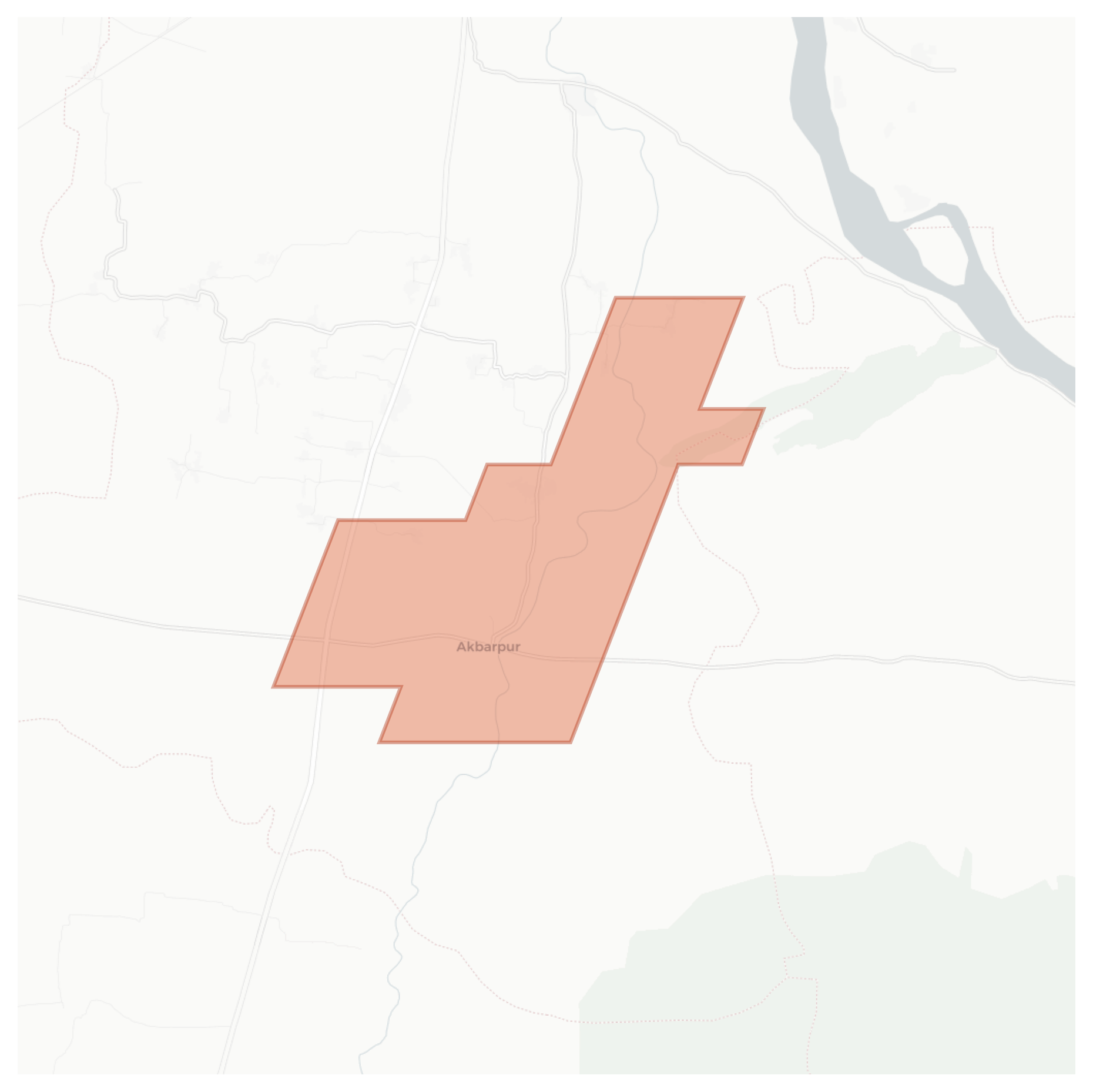 Akbarpur geographic map