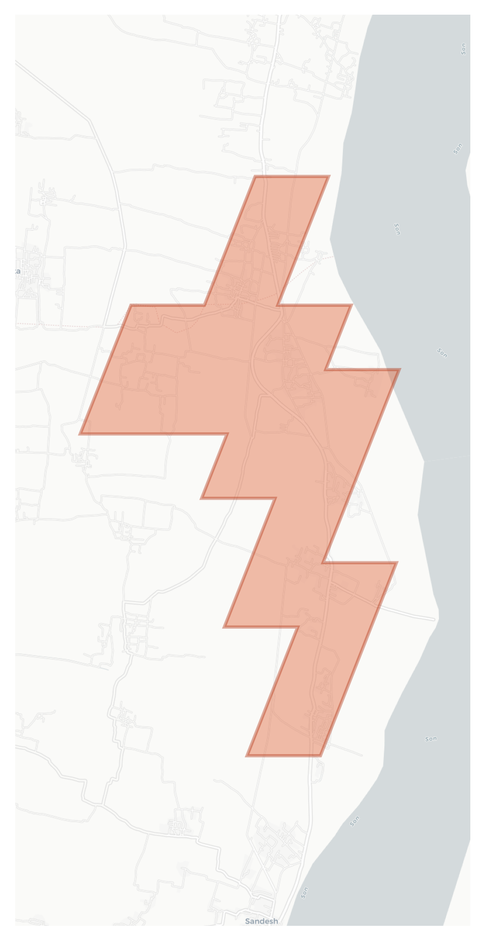 Akhgaon geographic map