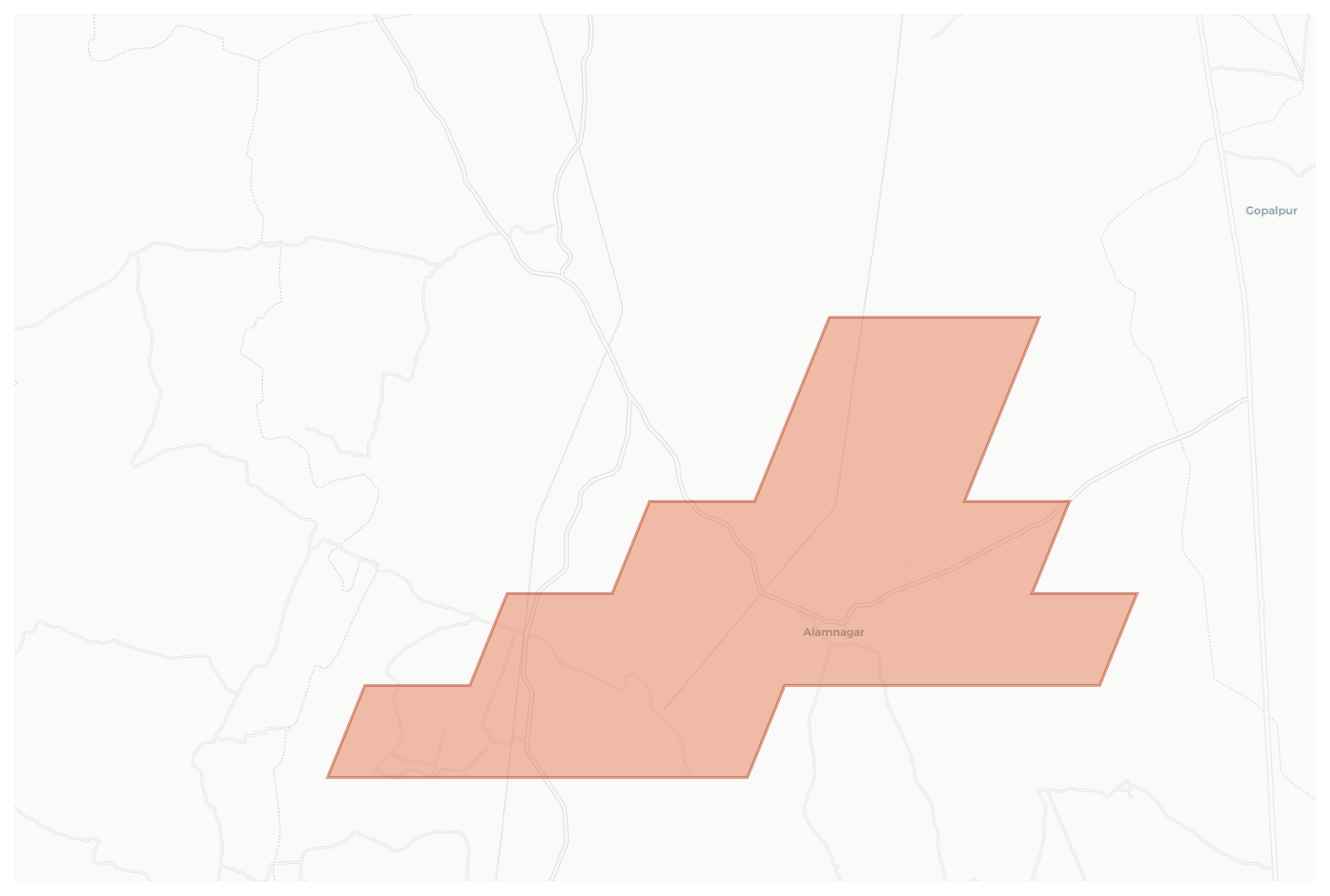 Alamnagar geographic map