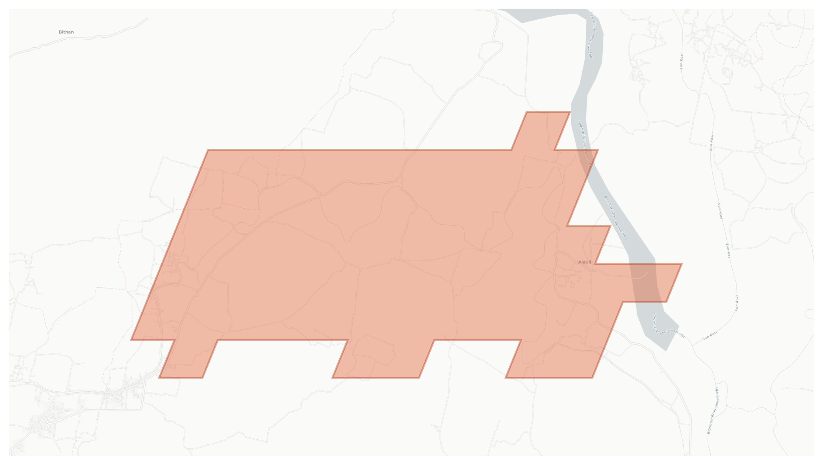 Alauli geographic map