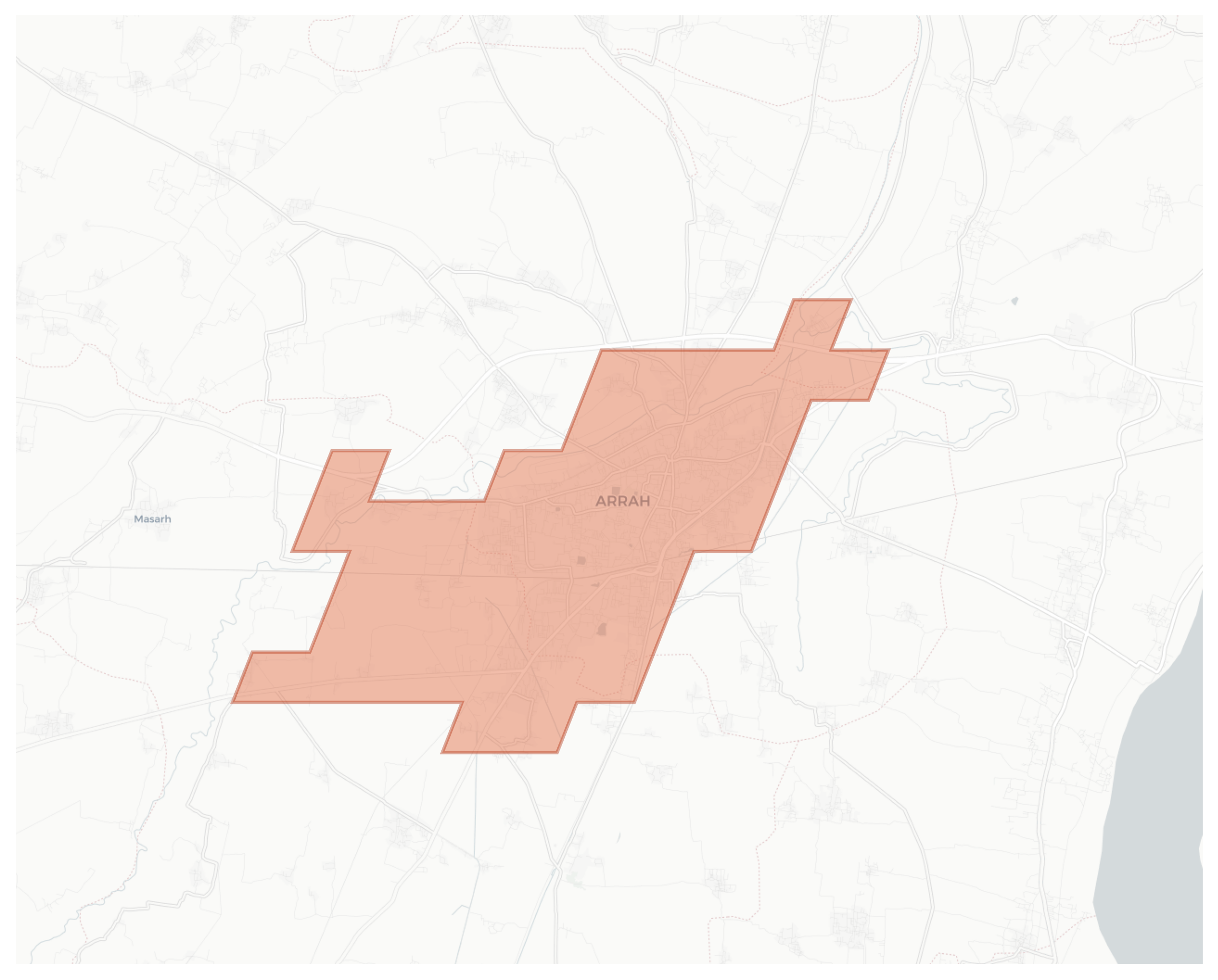 Arrah geographic map