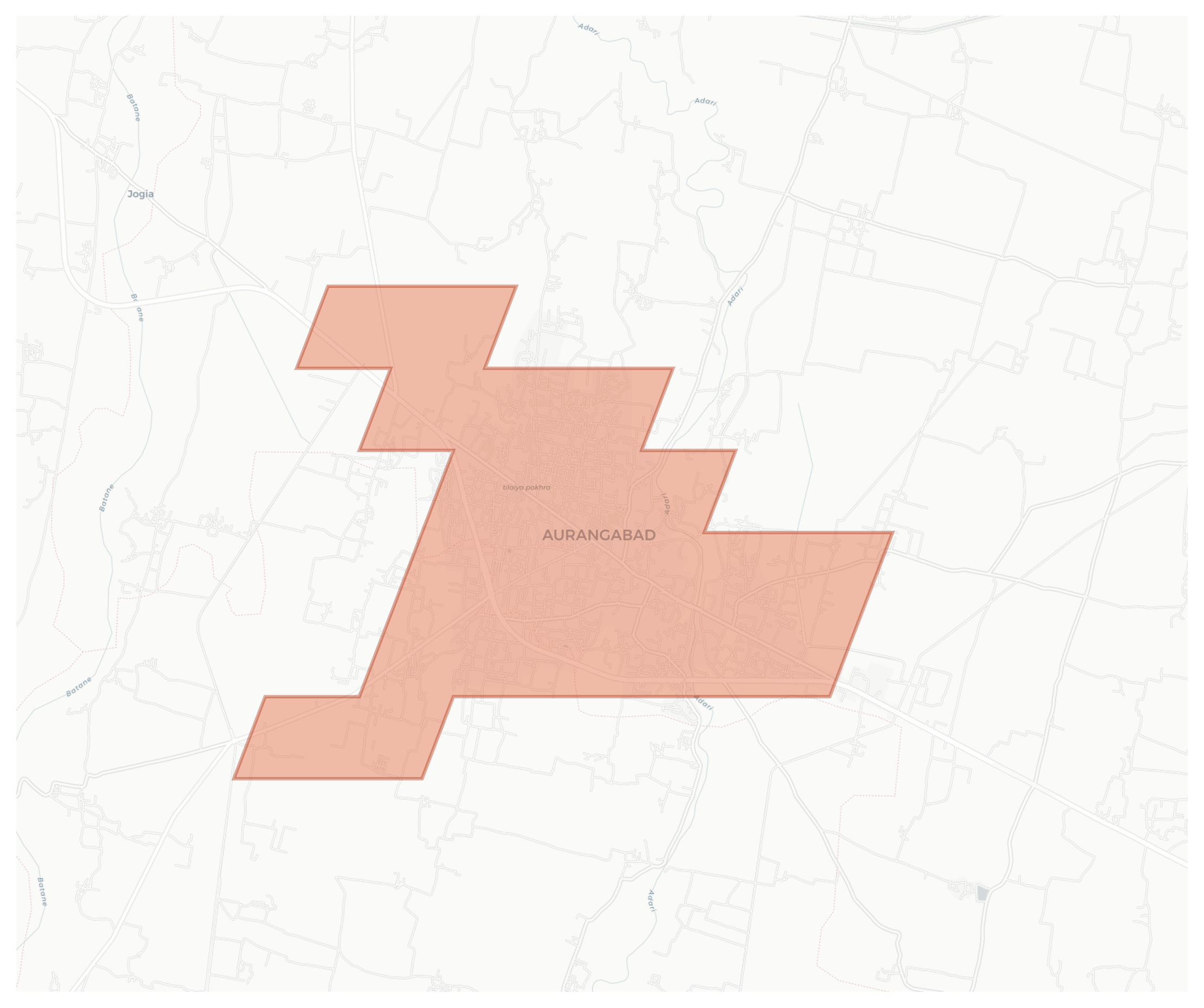 Aurangabad geographic map