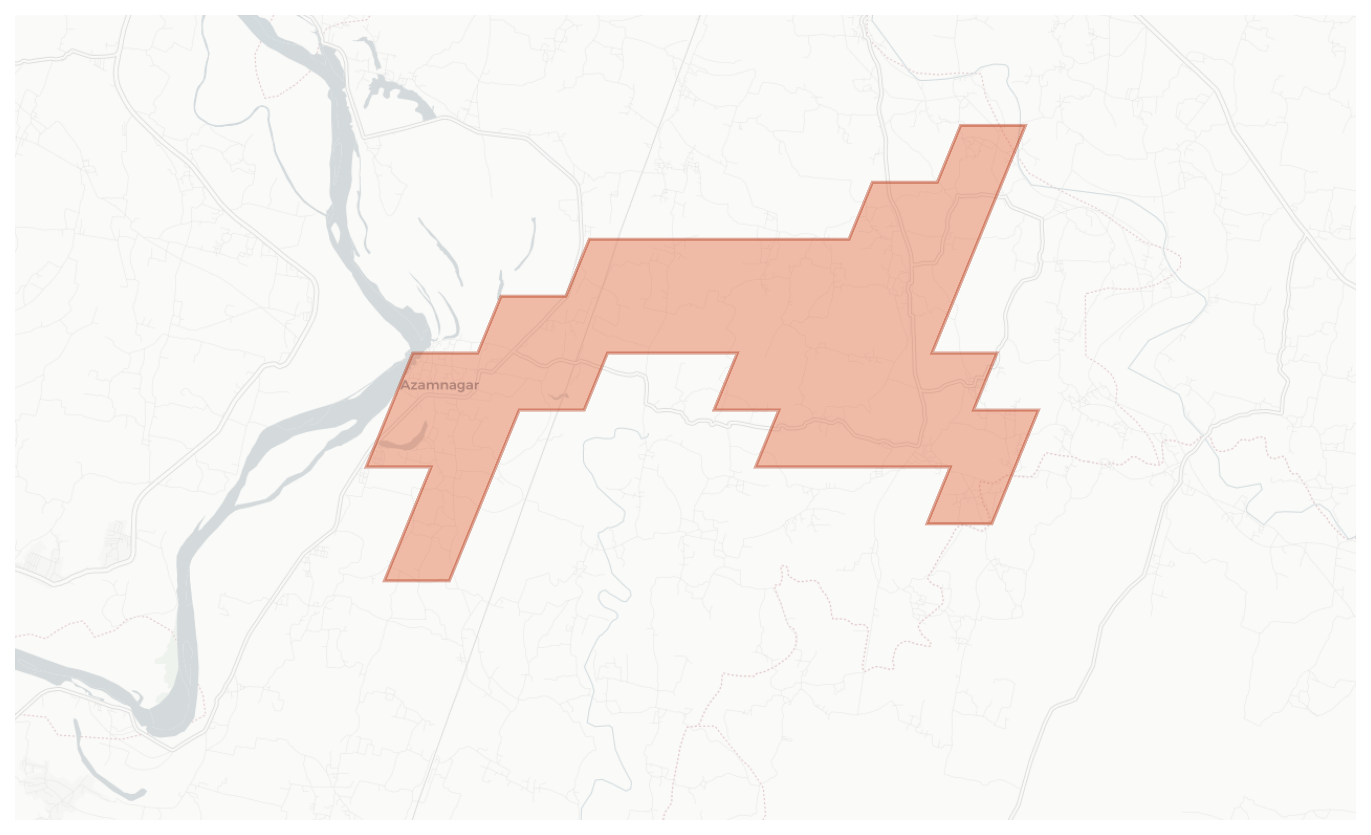Azamnagar geographic map