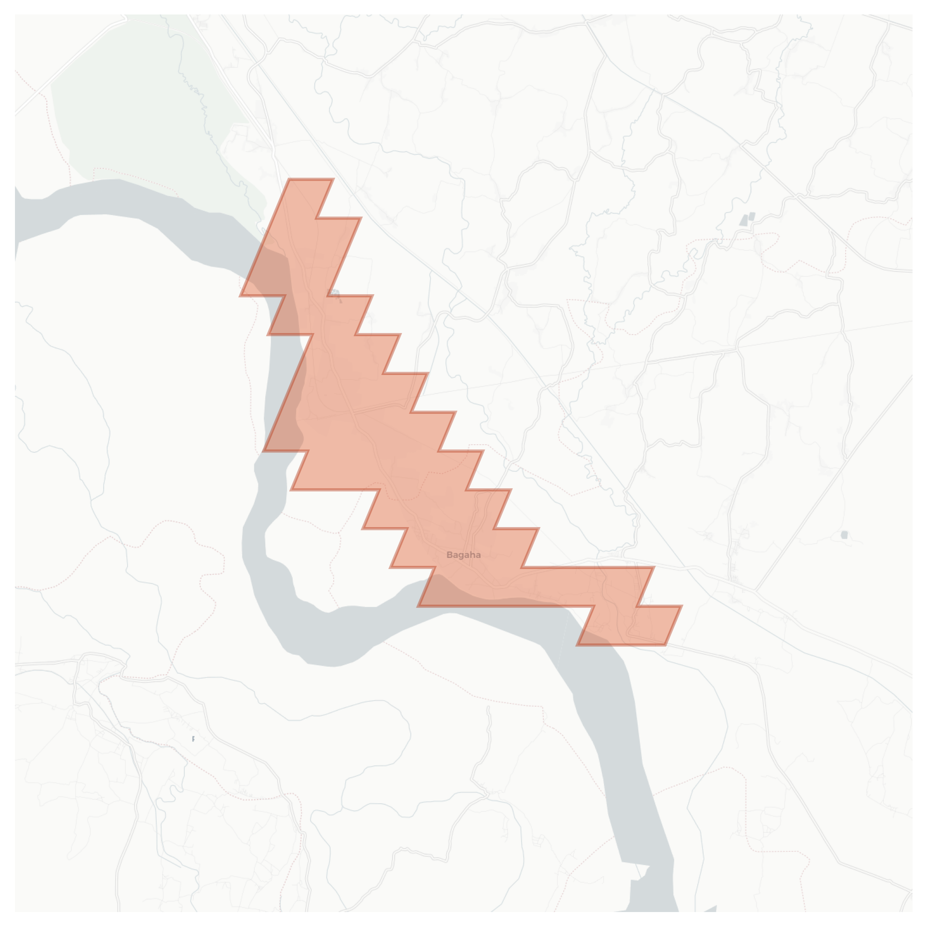 Bagaha geographic map
