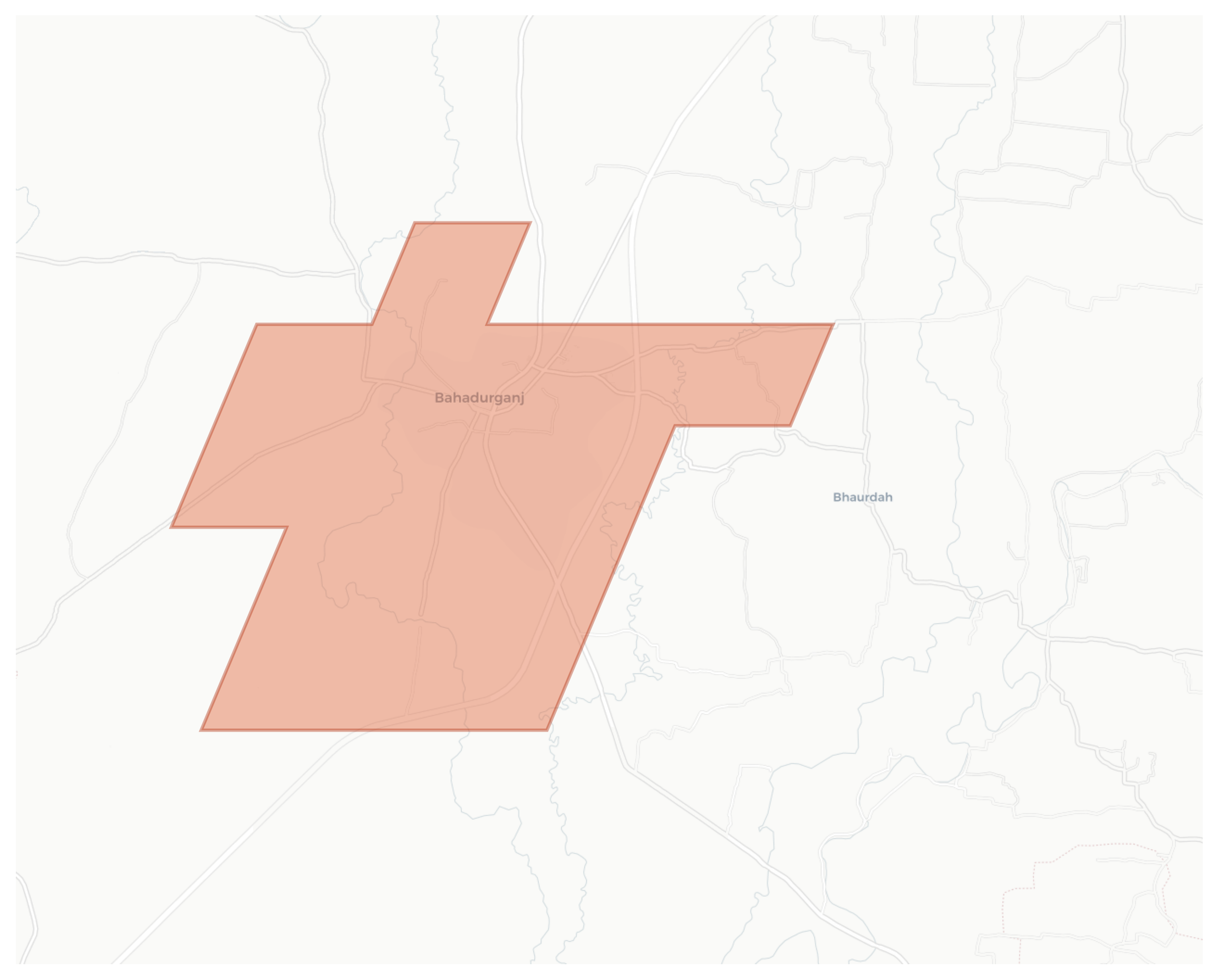 Bahadurganj geographic map