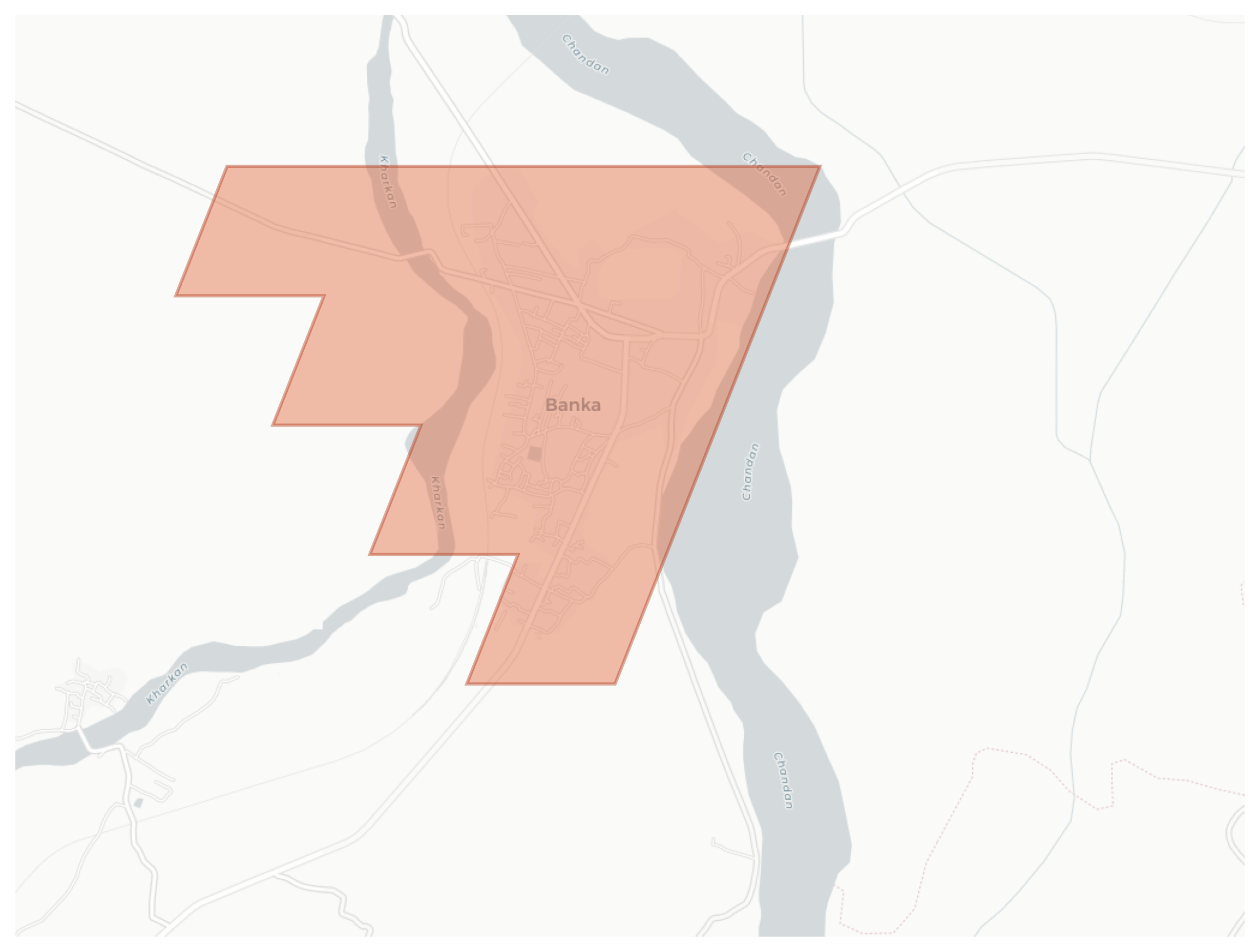Banka geographic map