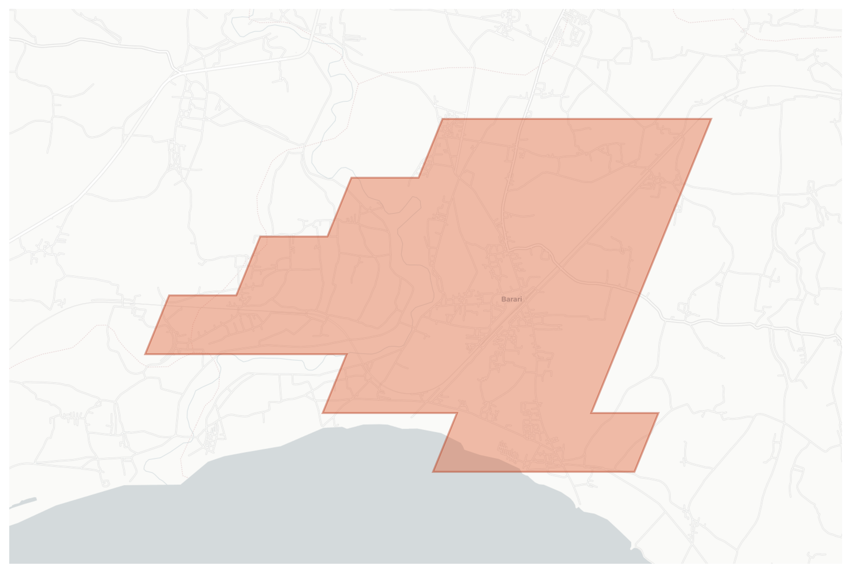 Barari geographic map