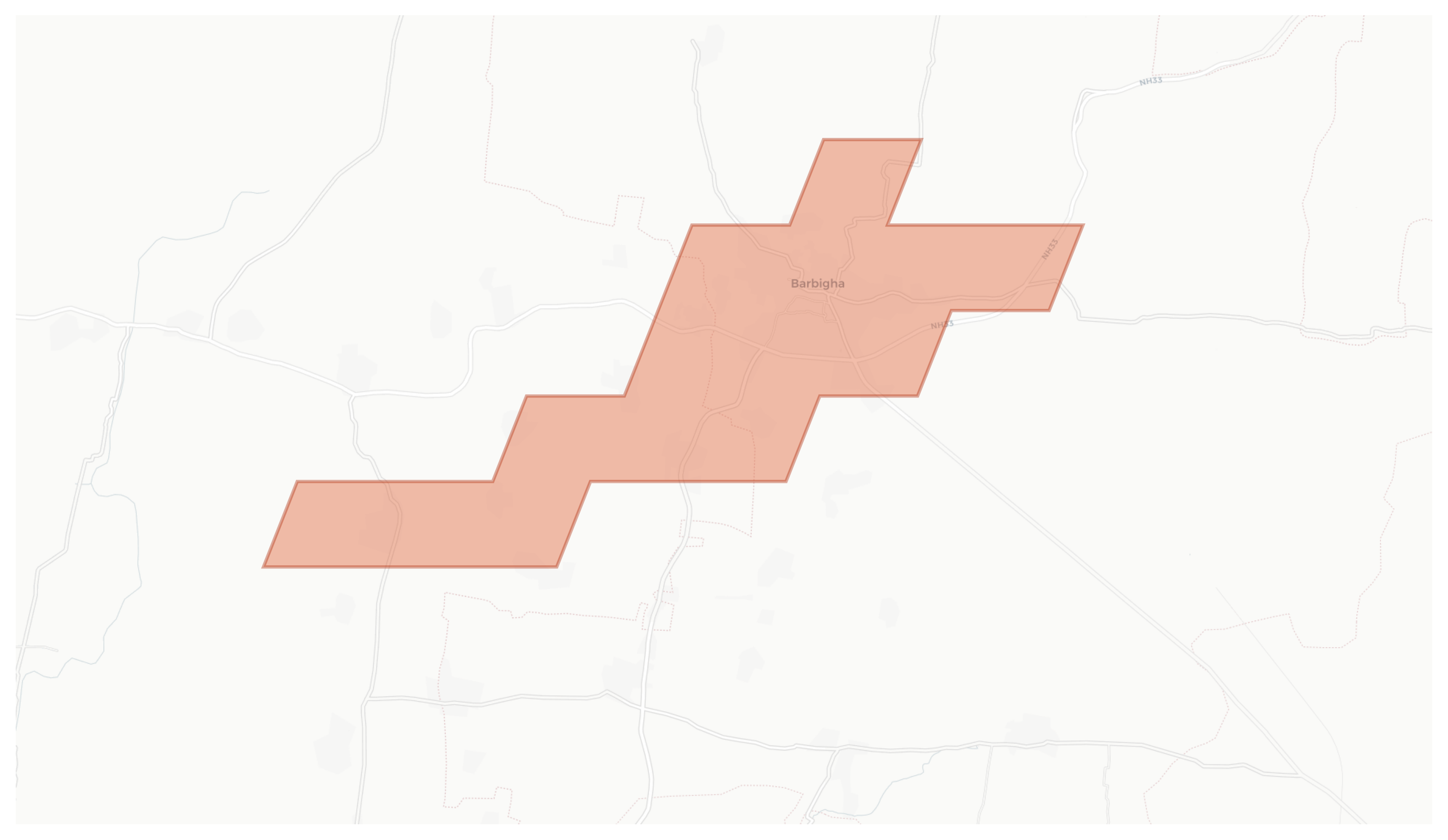 Barbigha geographic map