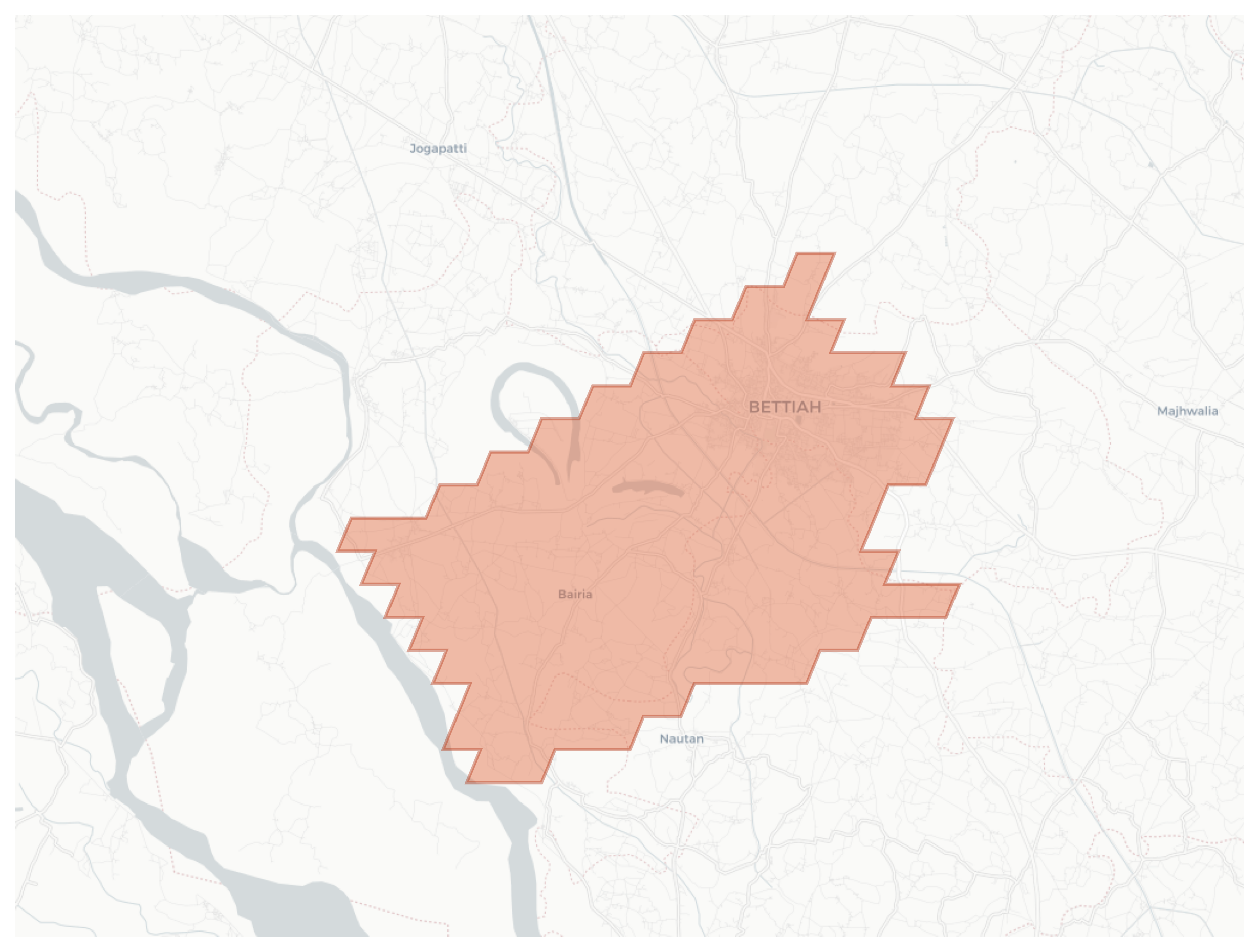 Bettiah geographic map