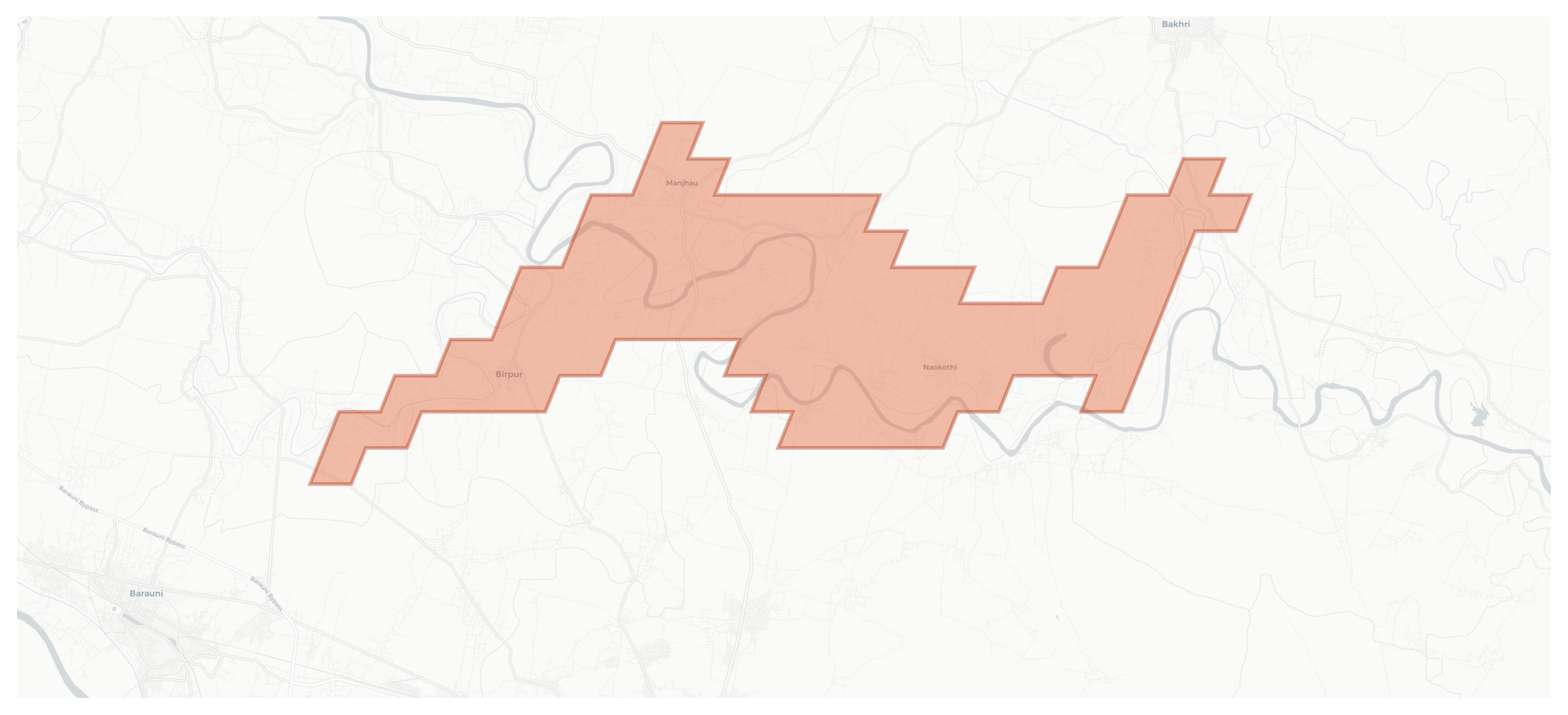 Birpur geographic map
