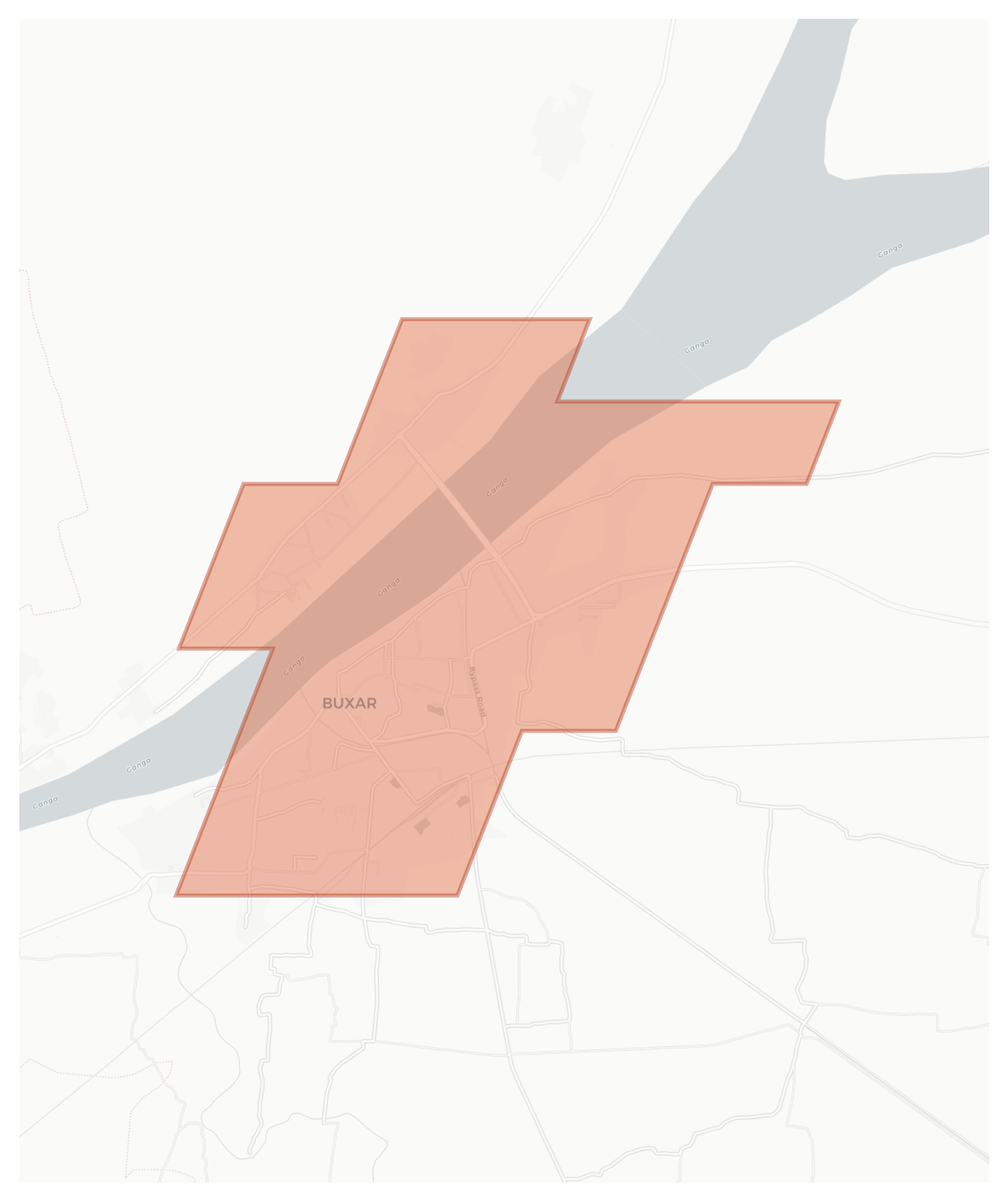 Buxar geographic map