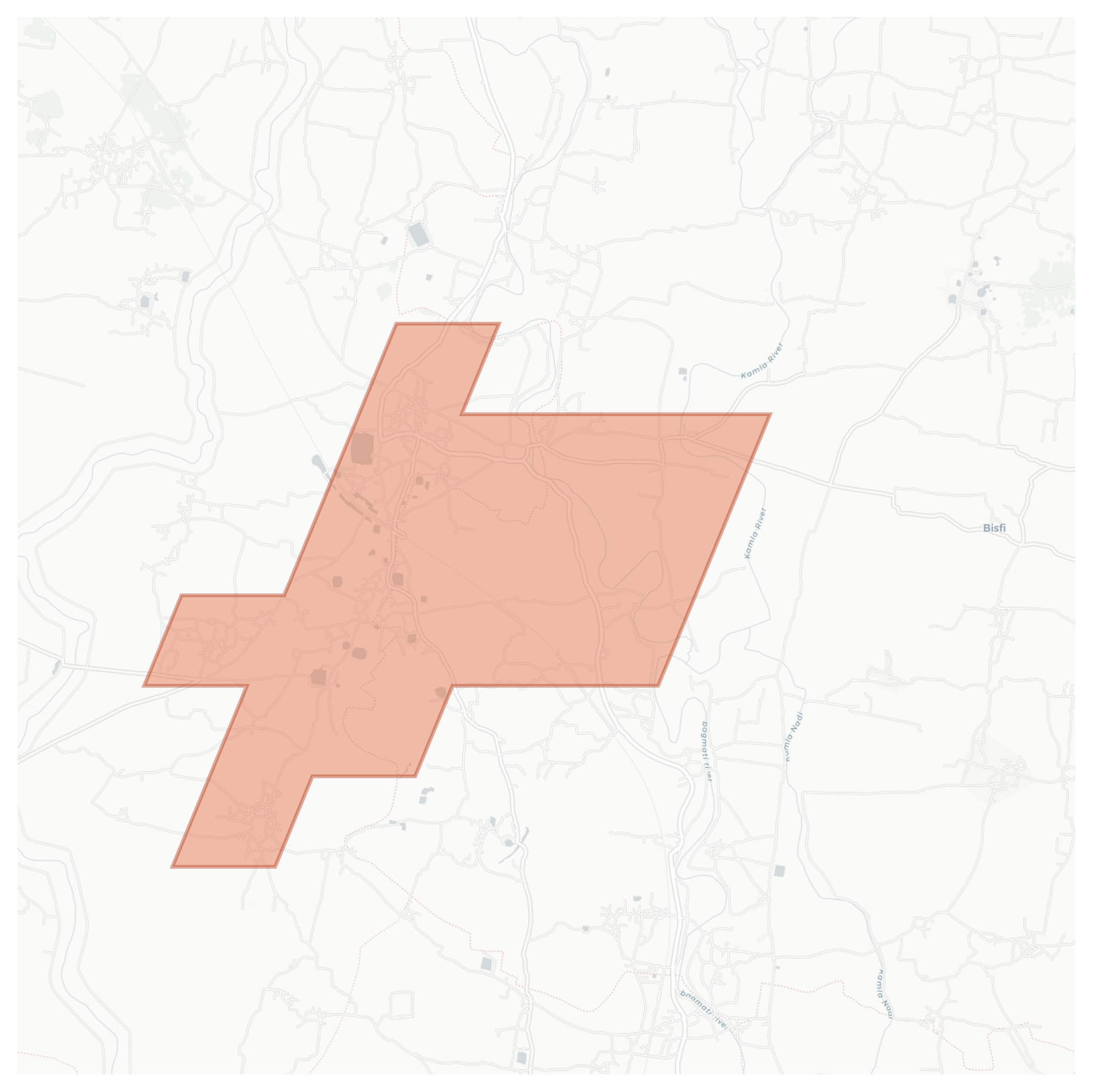 Chahuta geographic map