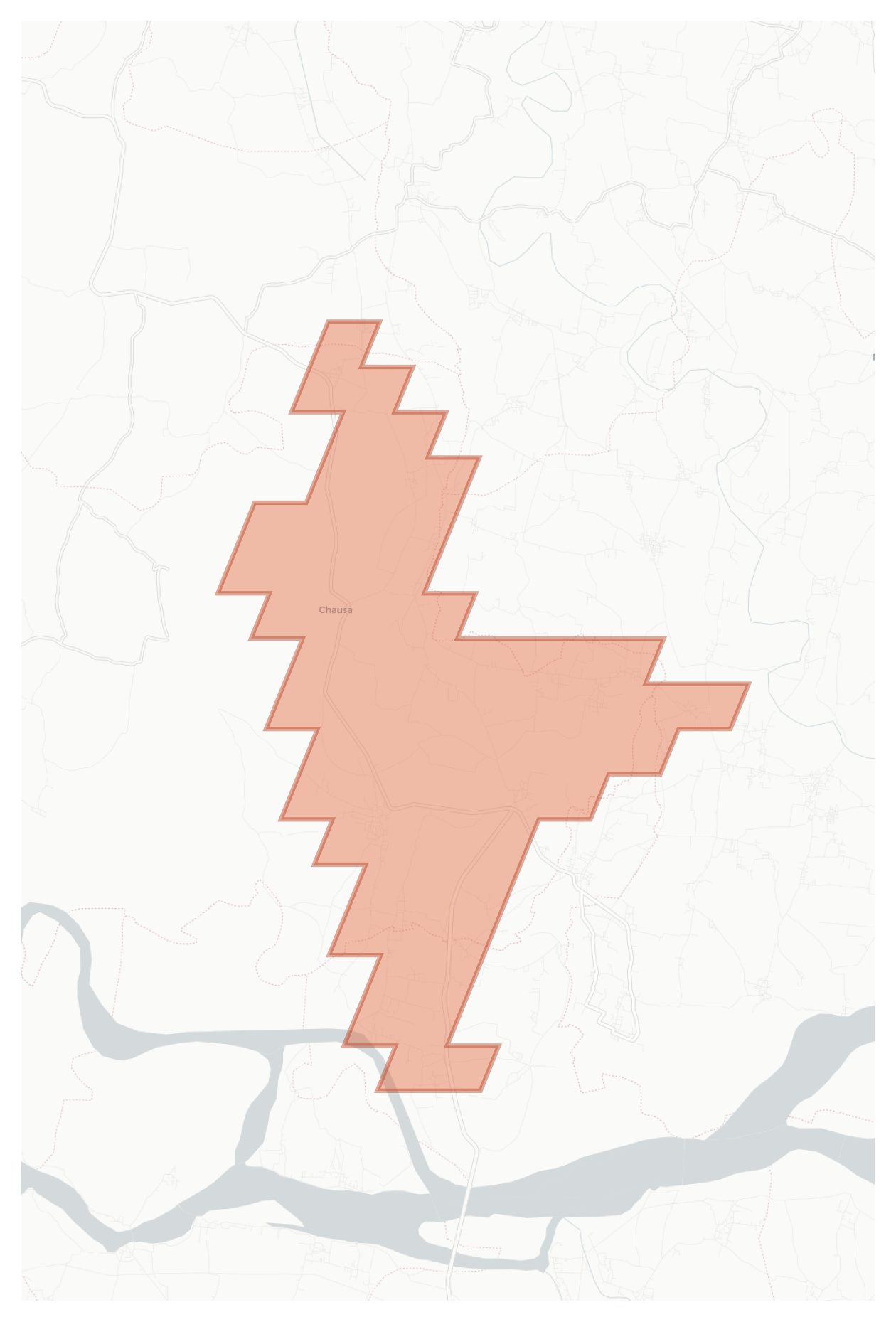 Chausa geographic map