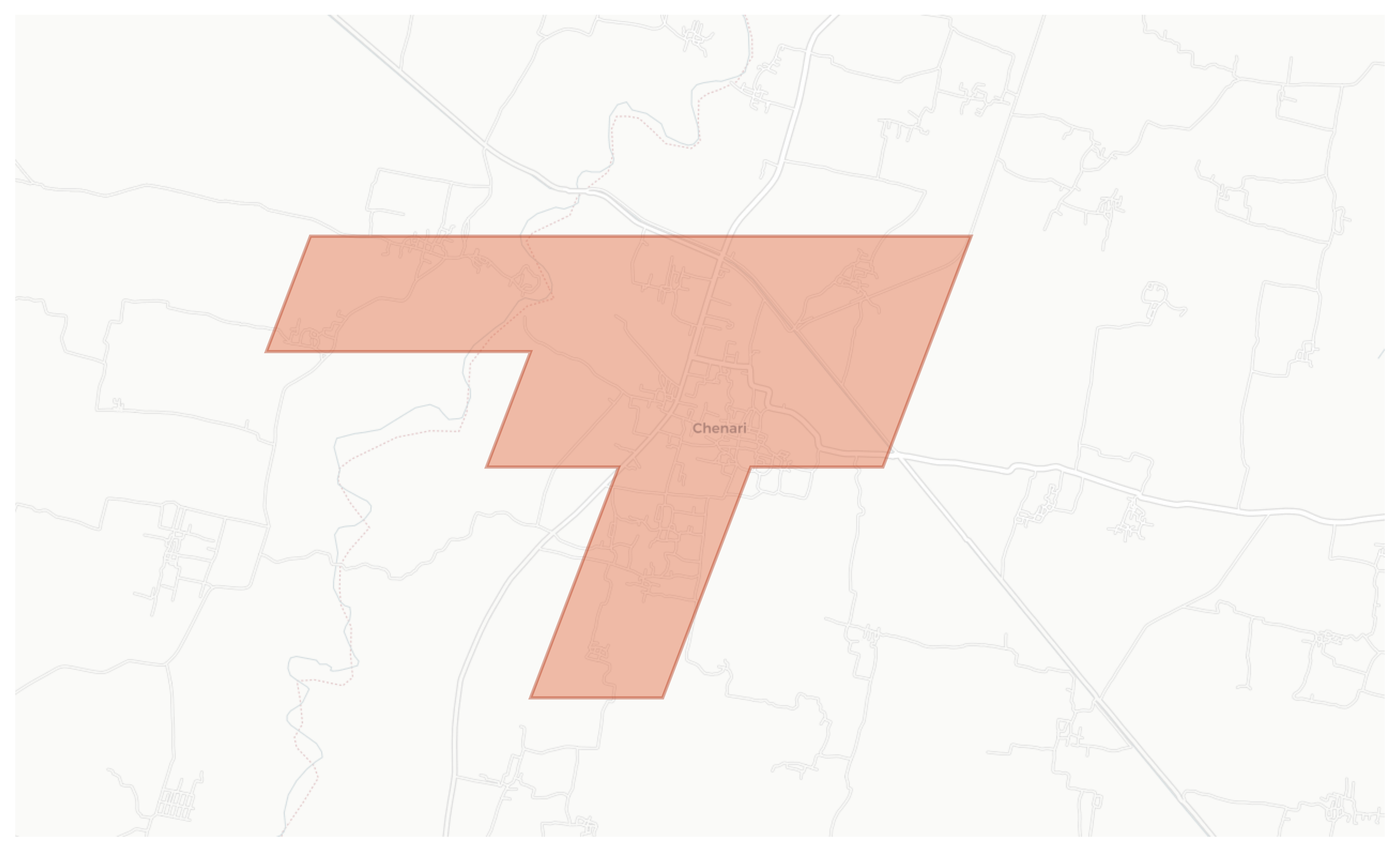 Chenari geographic map