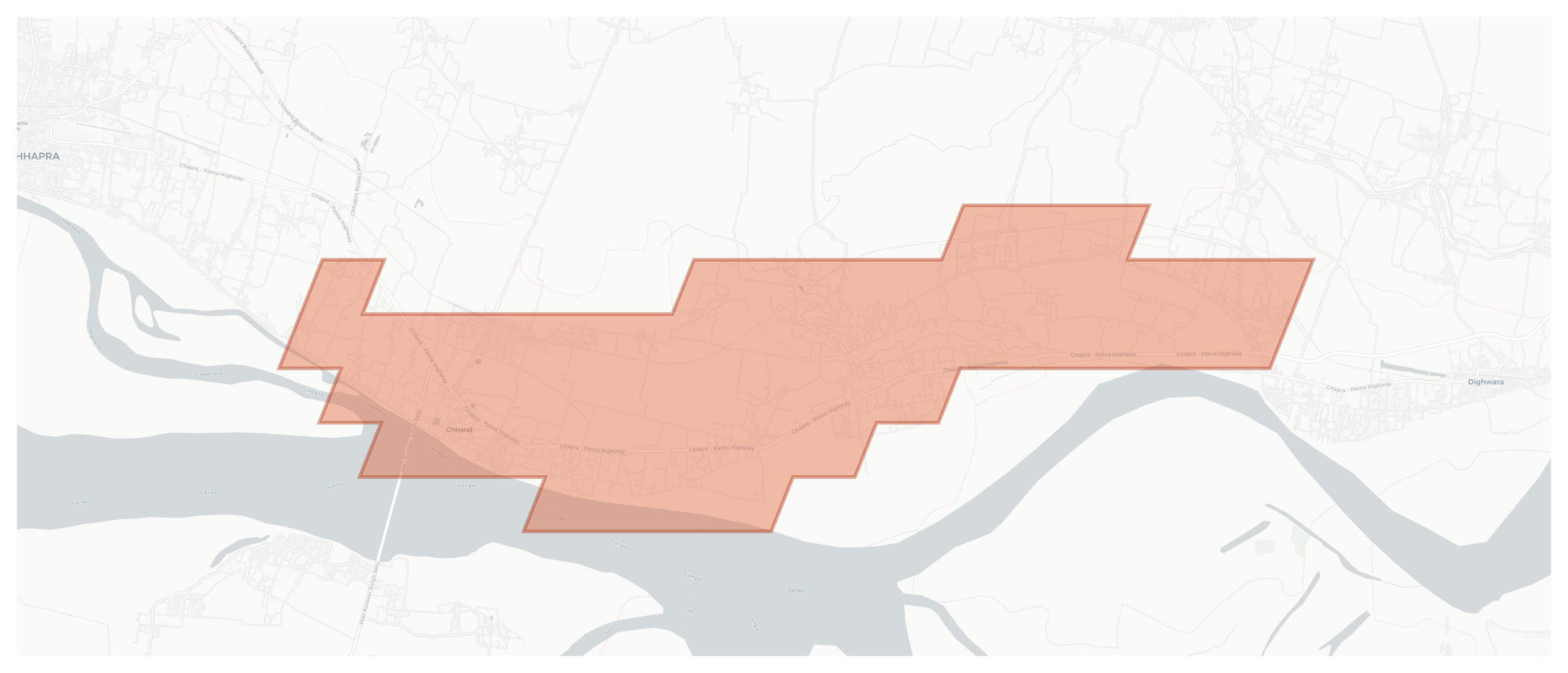 Chirand geographic map