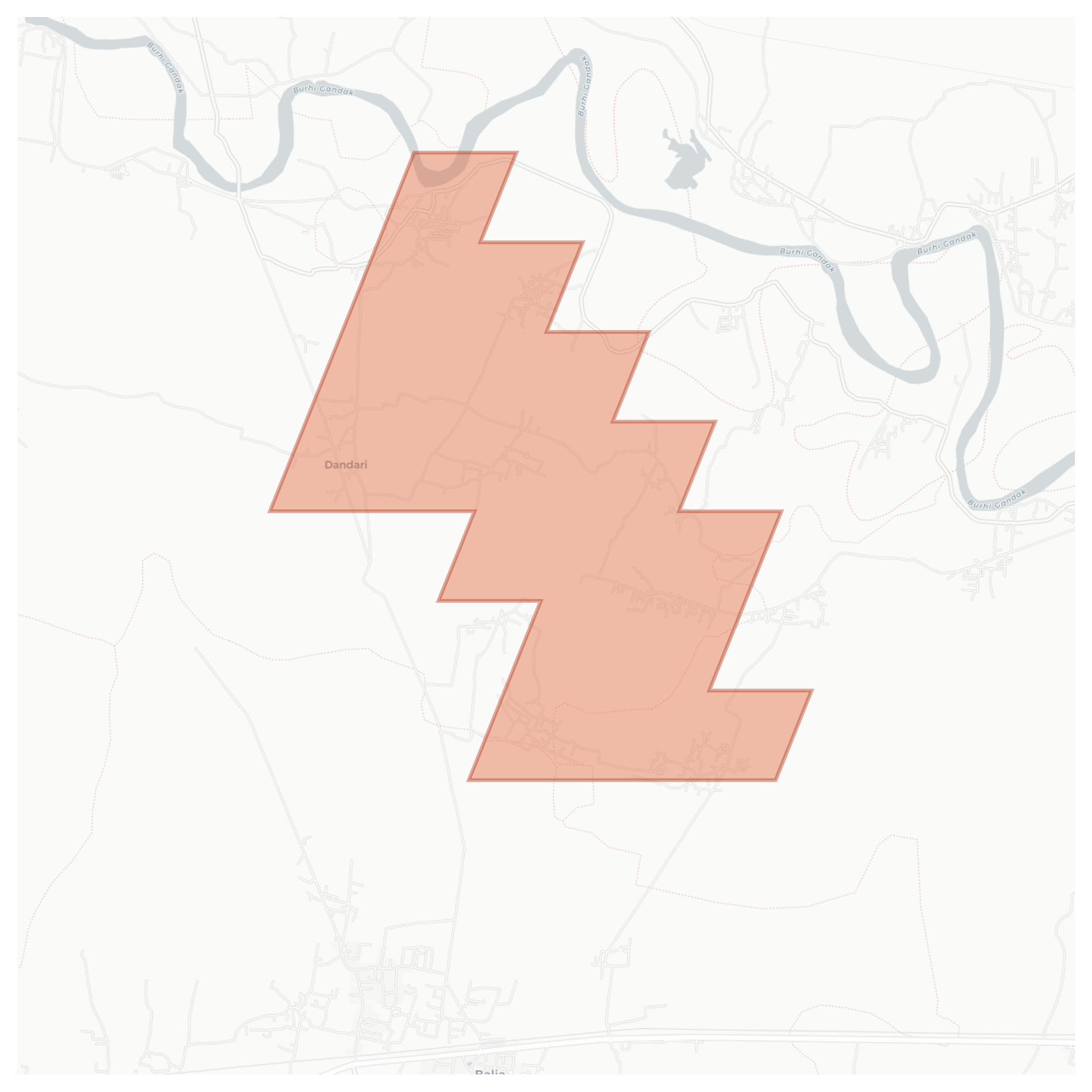 Dandari geographic map