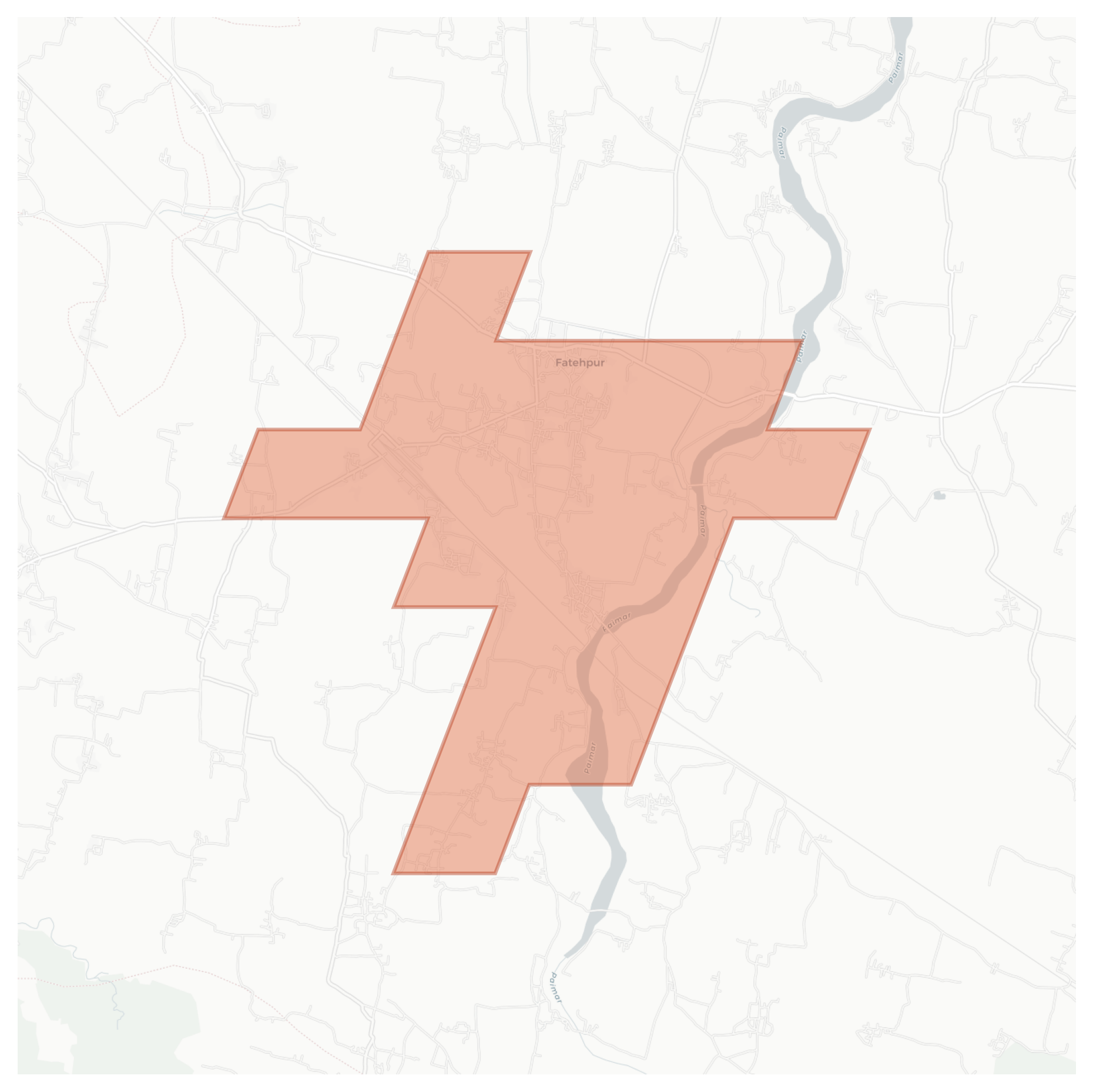 Fatehpur geographic map