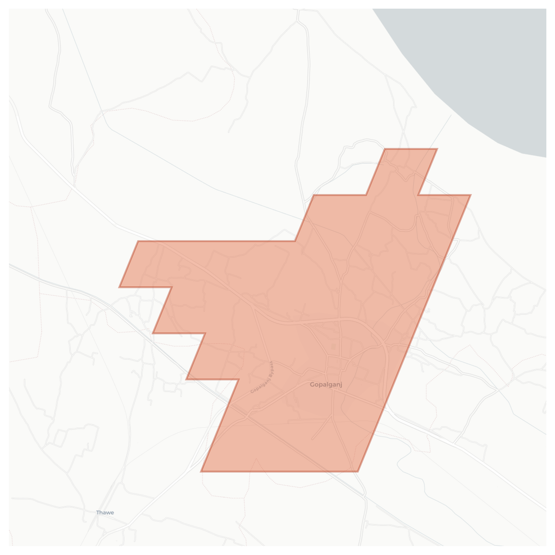 Gopalganj geographic map