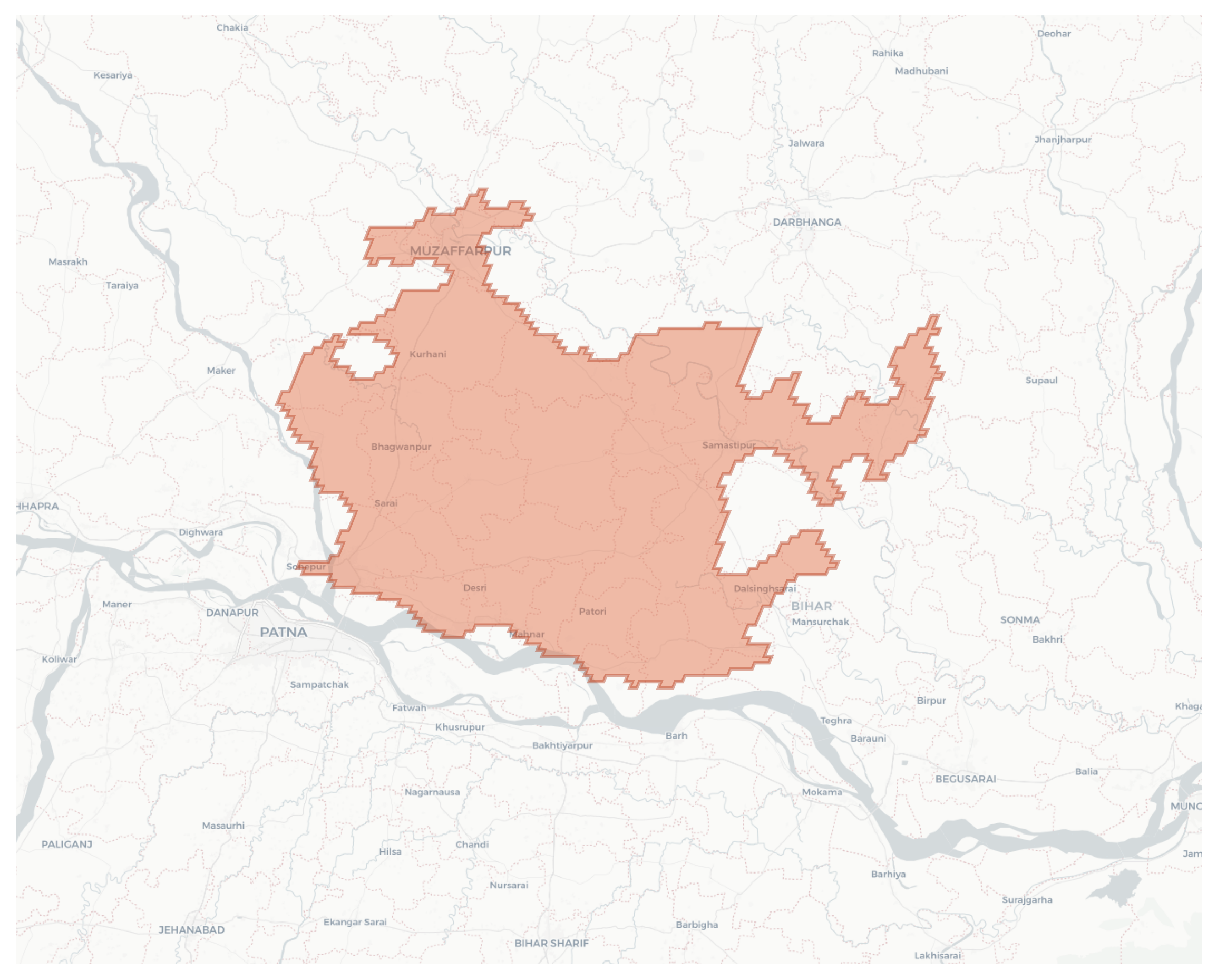 Hajipur geographic map