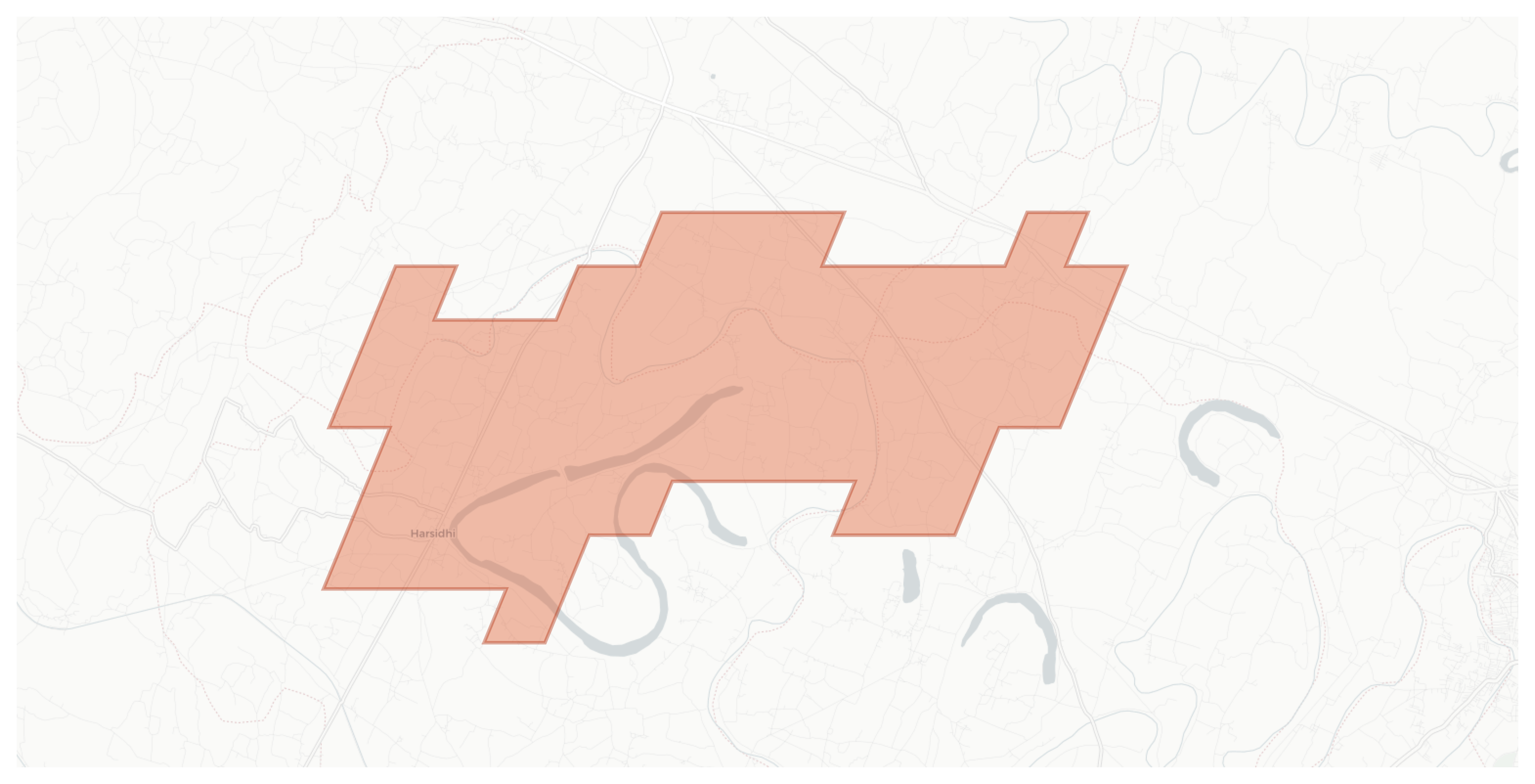 Harsidhi geographic map