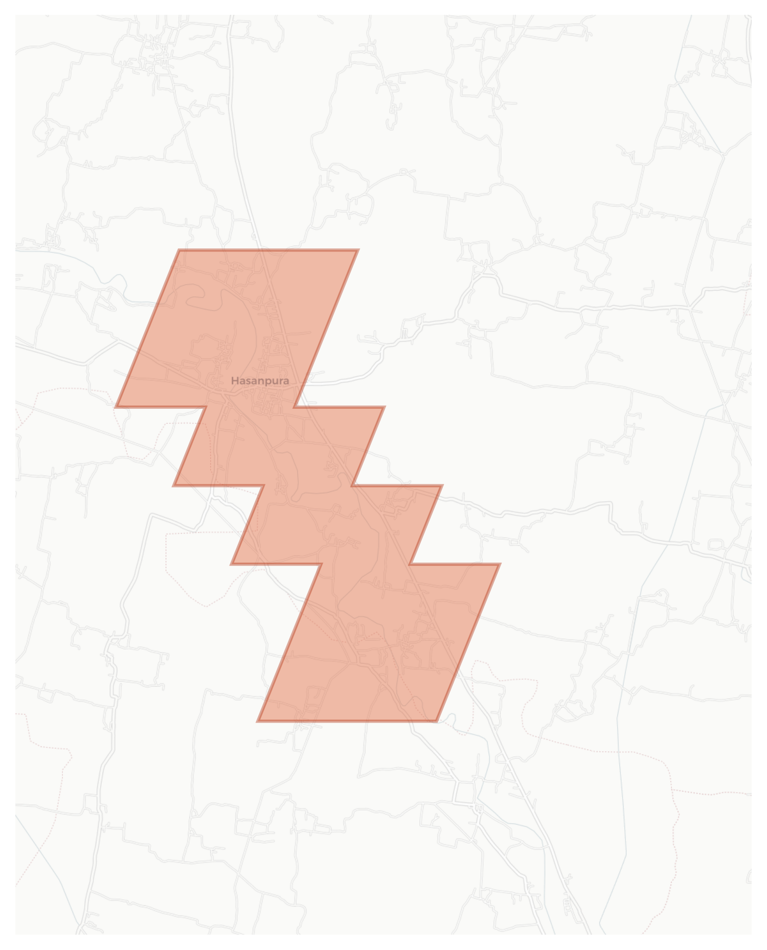 Hasanpura geographic map