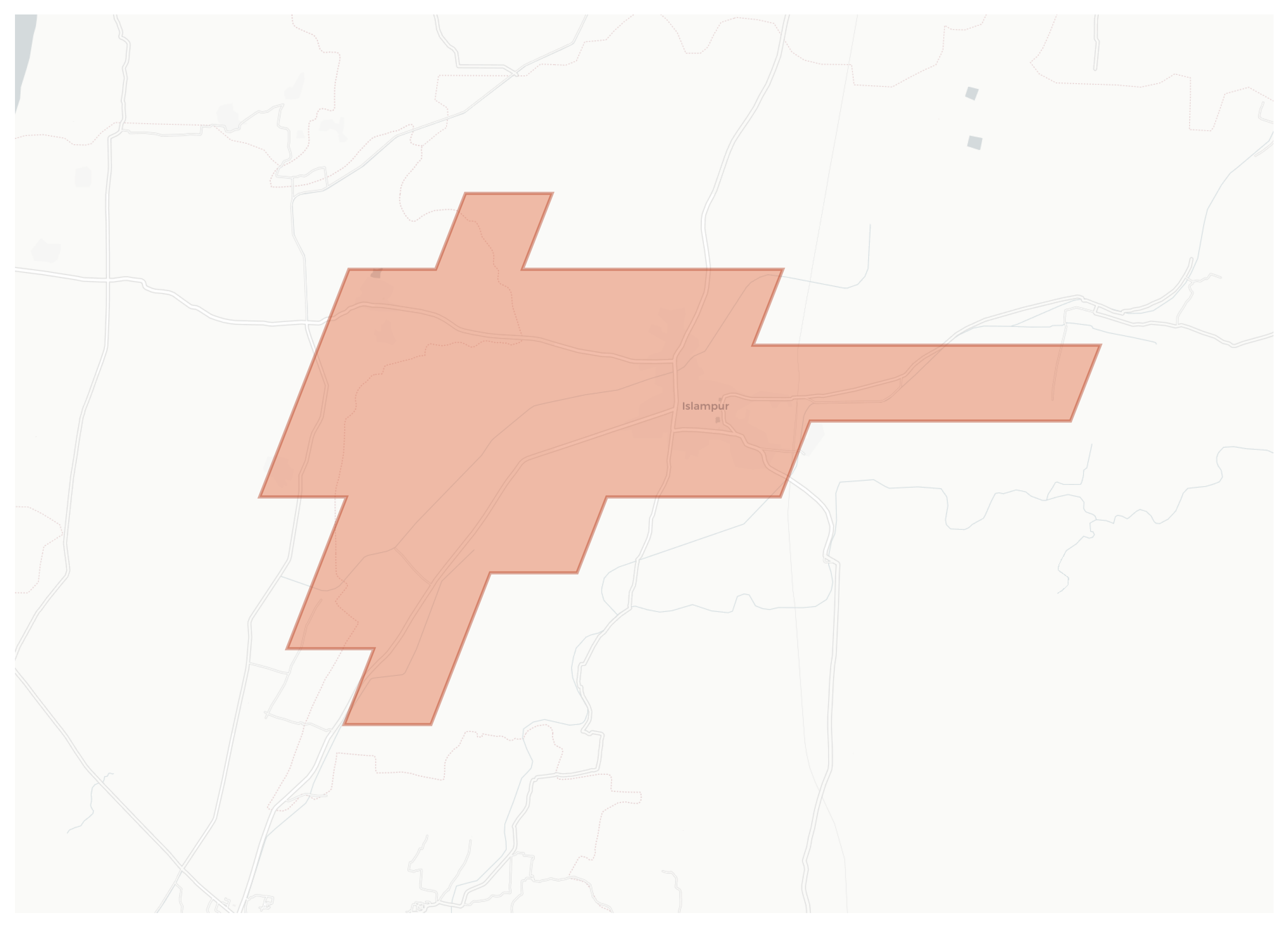Islampur geographic map