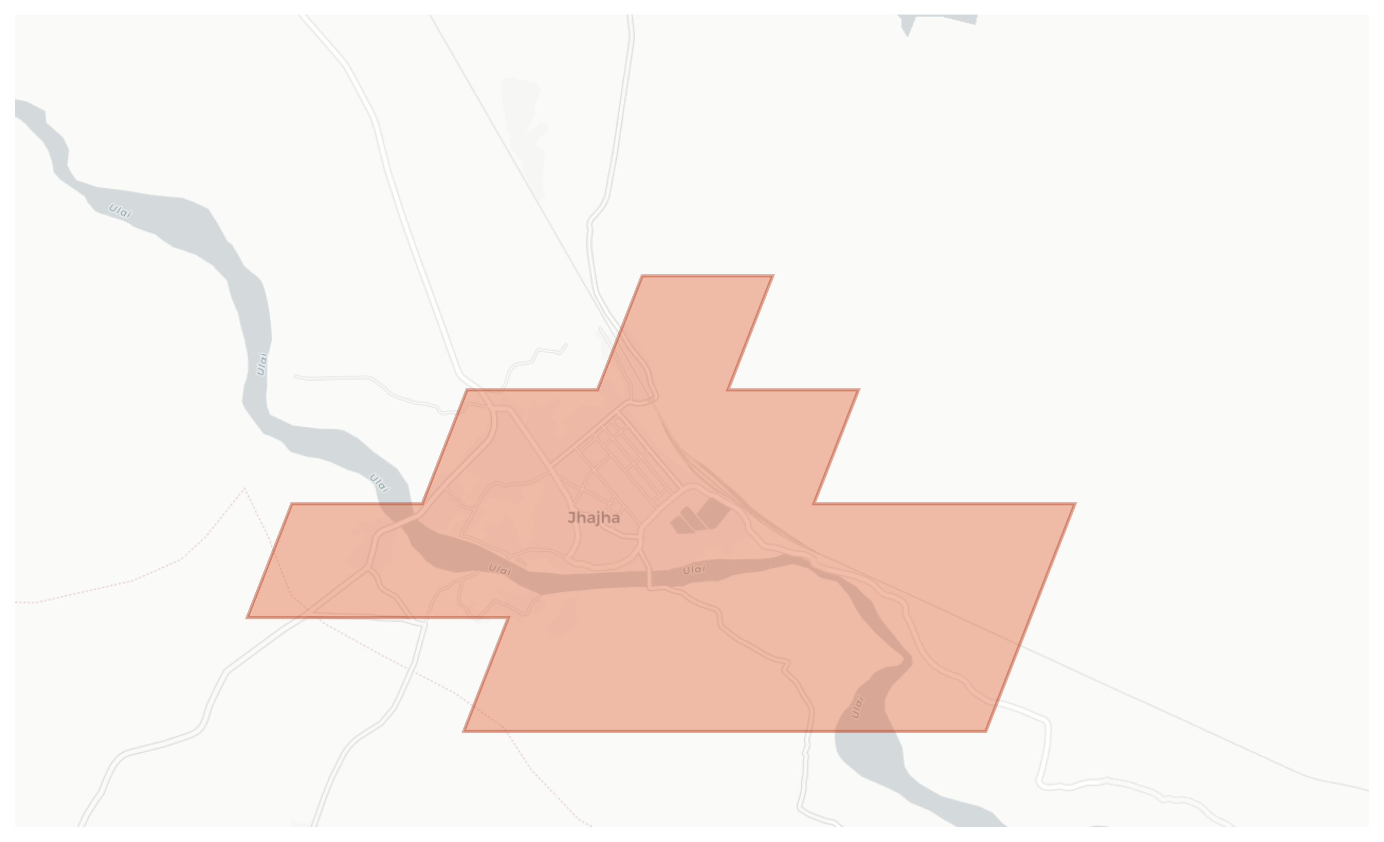 Jhajha geographic map