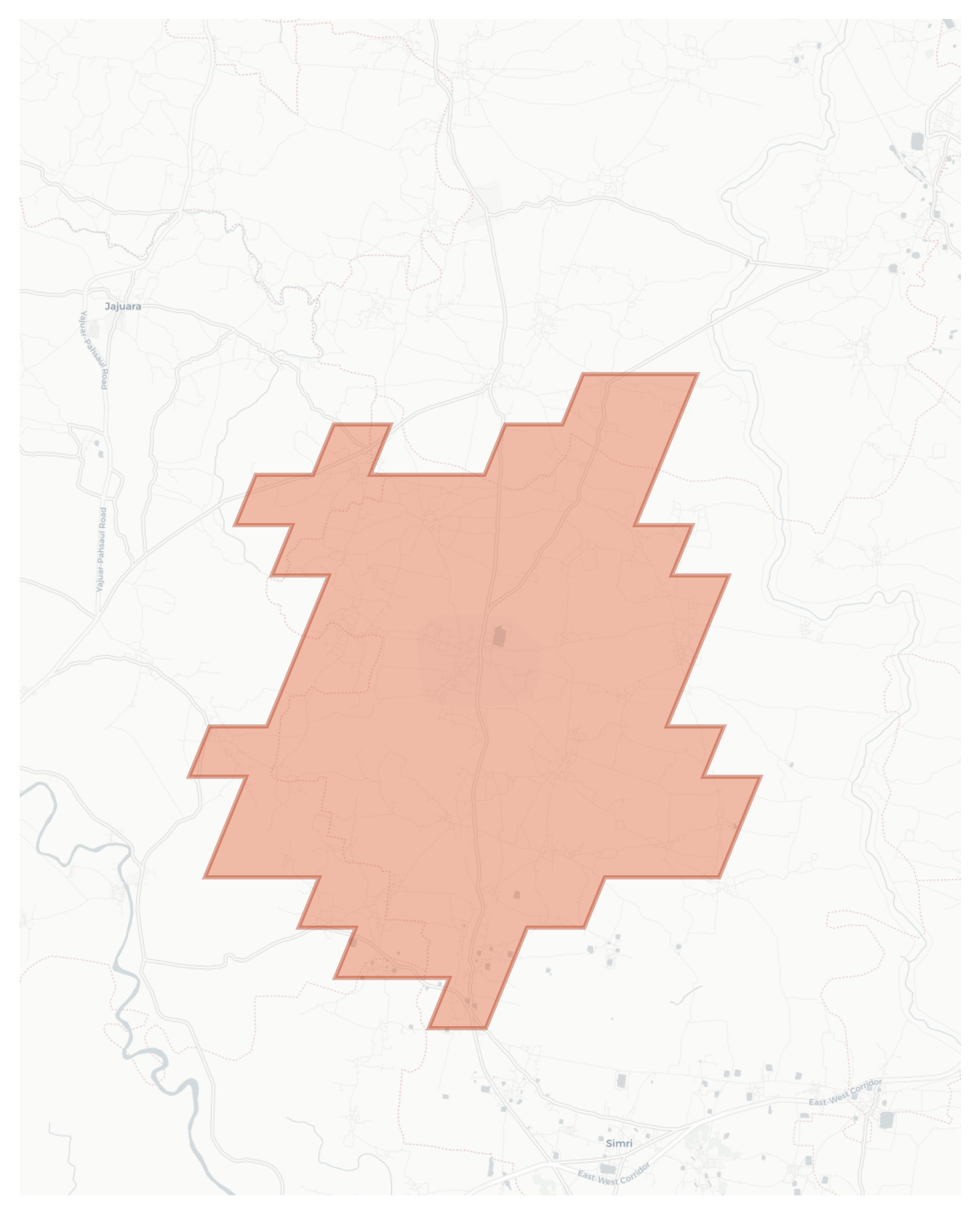Katasa geographic map