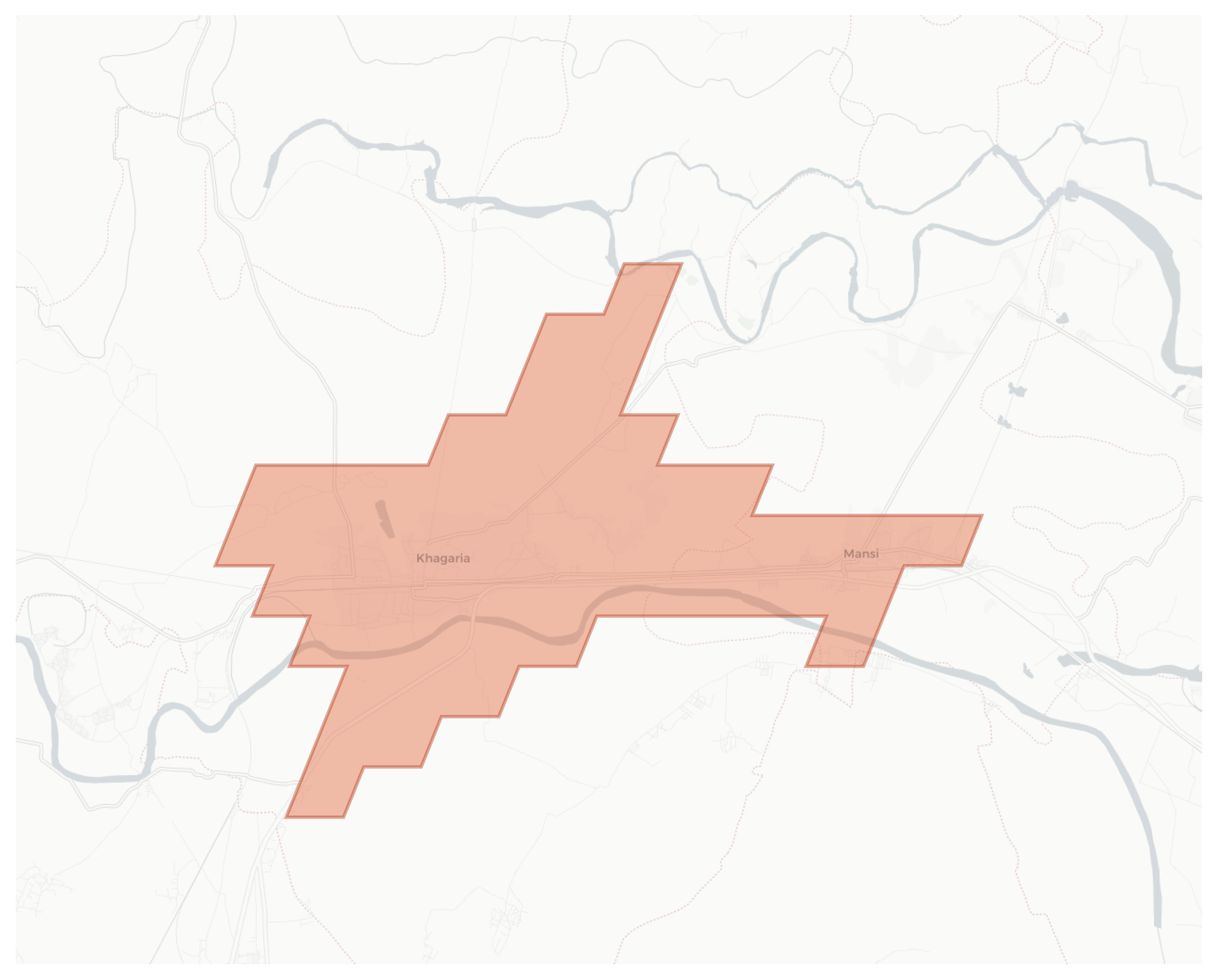 Khagaria geographic map