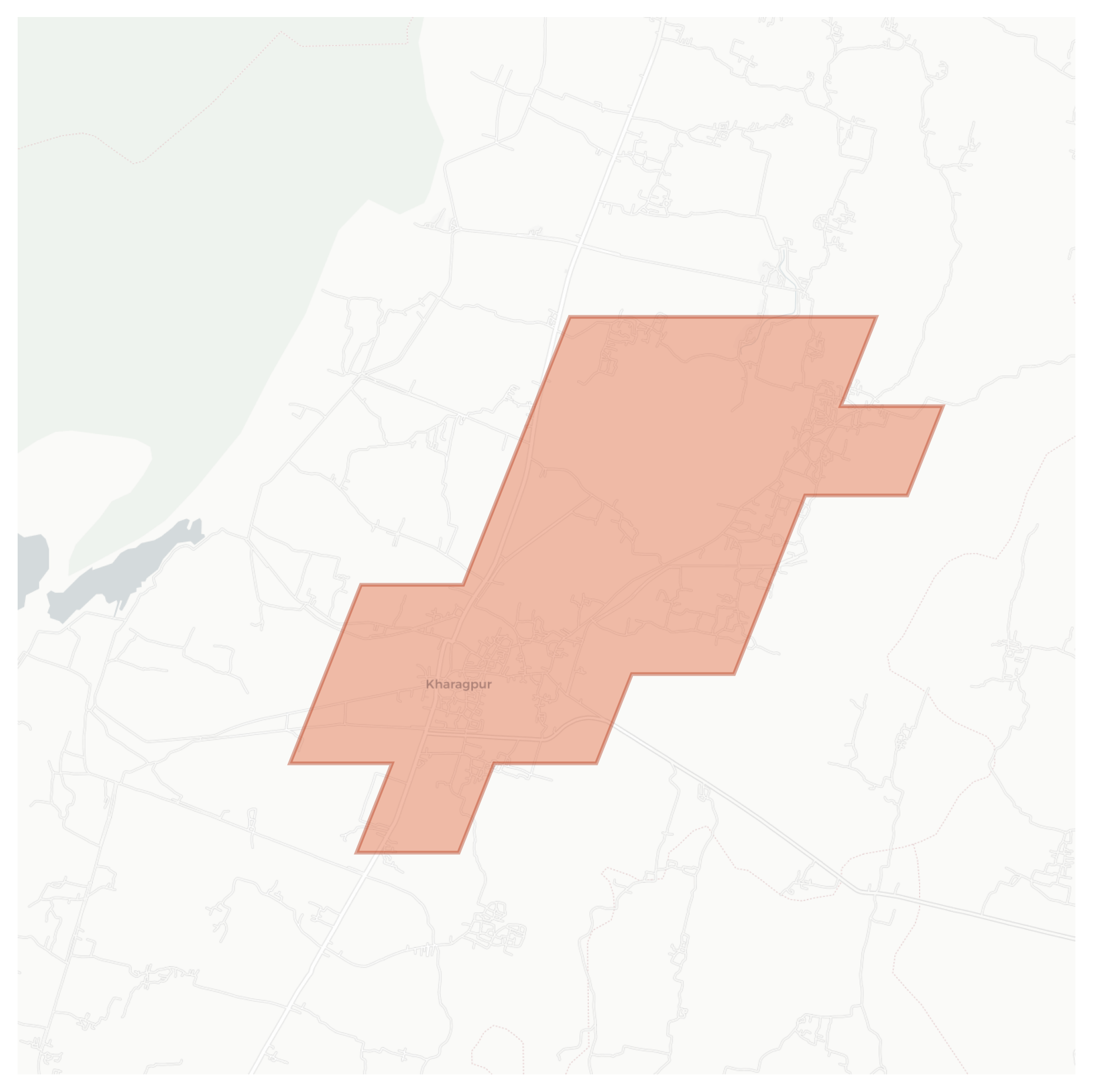 Kharagpur geographic map