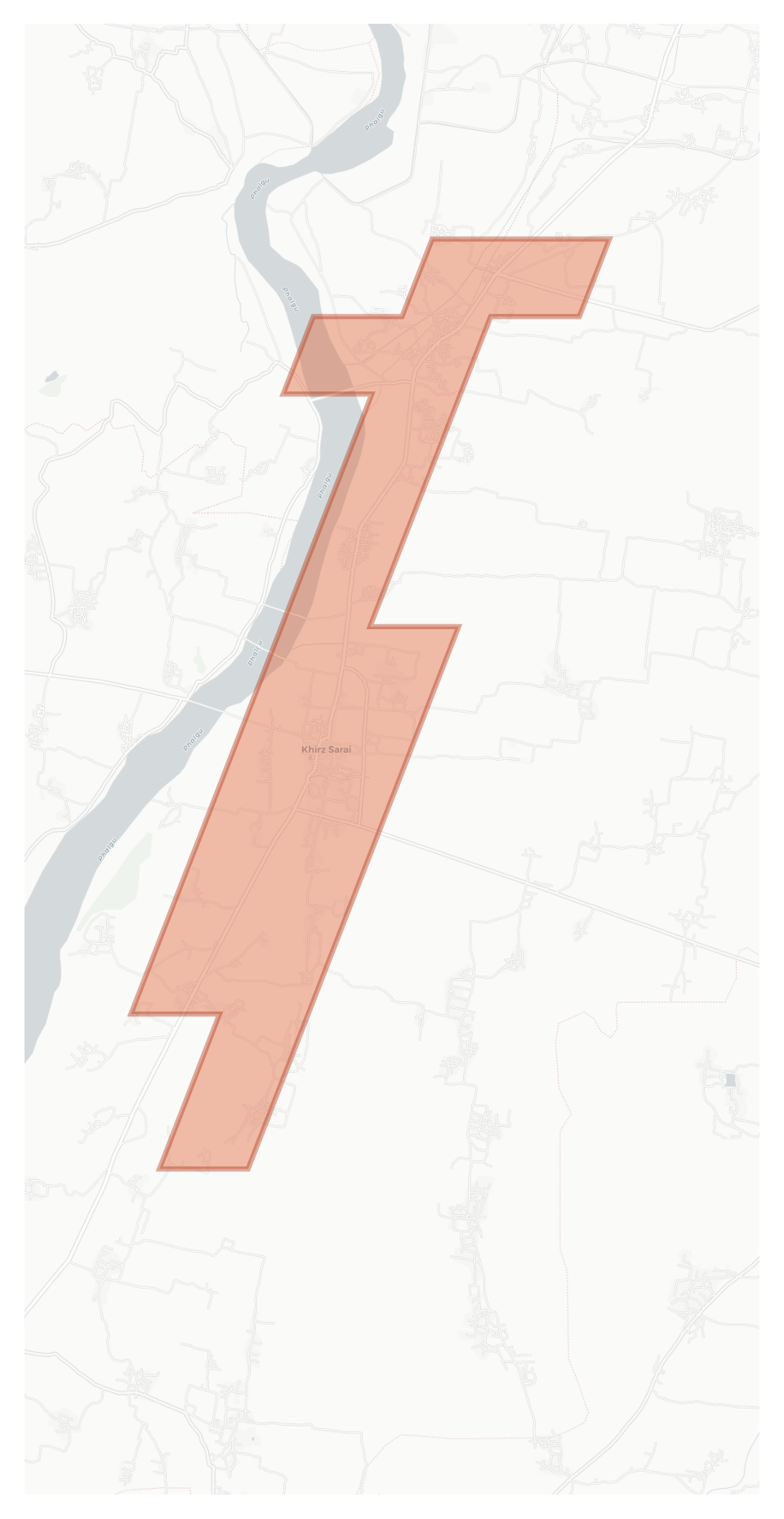 Khirz Sarai geographic map