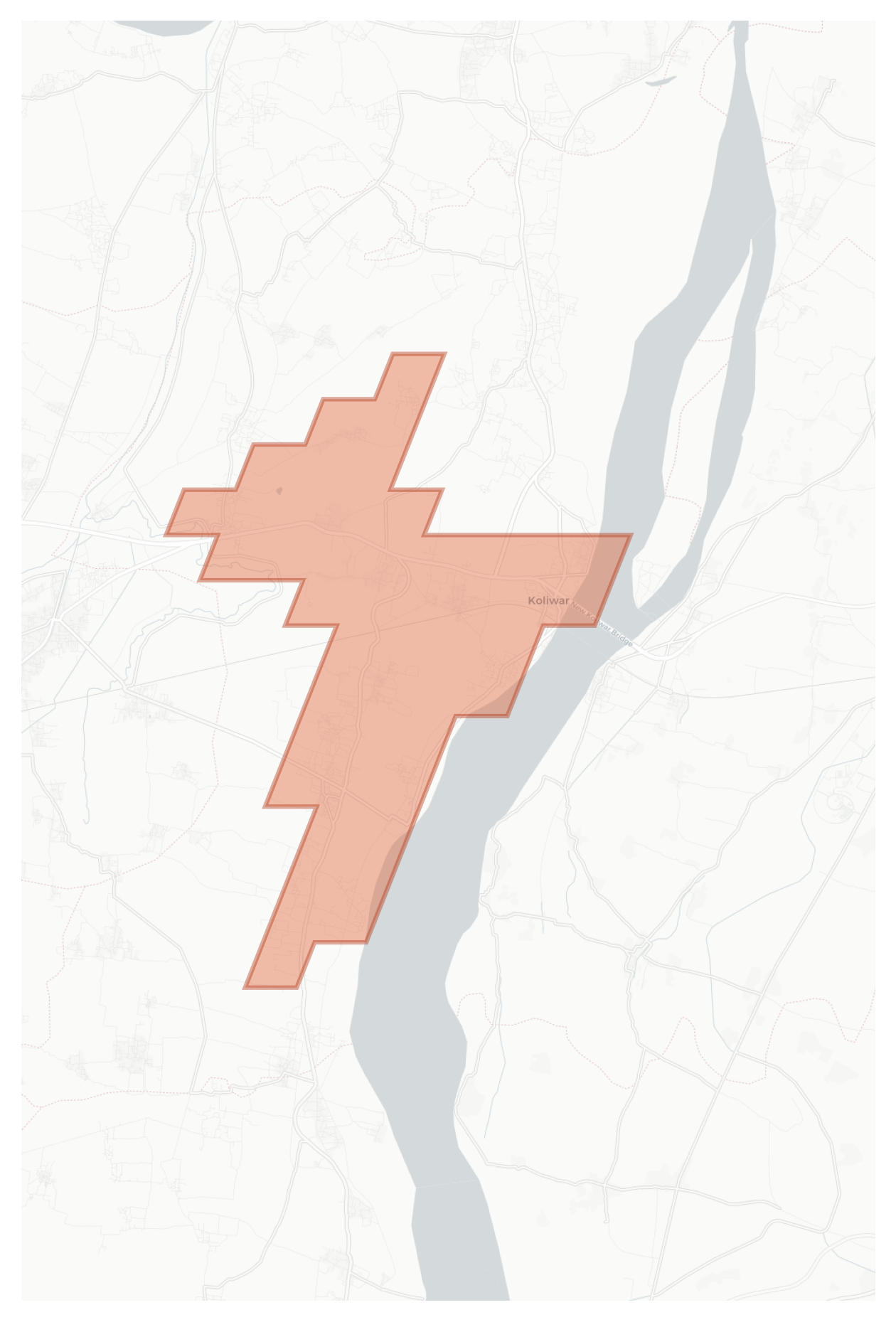 Koliwar geographic map