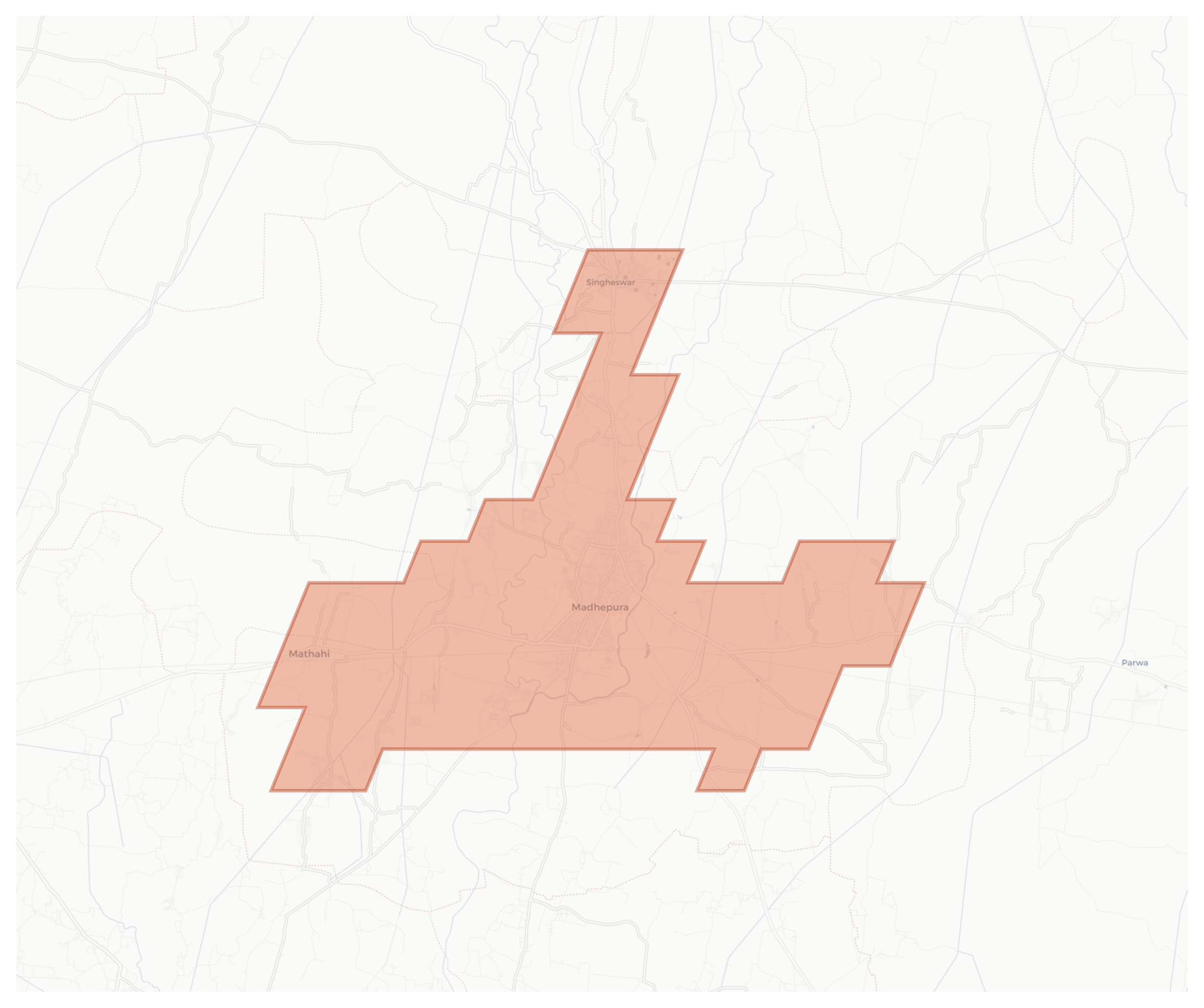 Madhepura geographic map