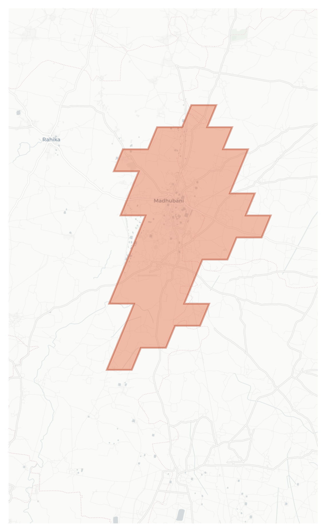 Madhubani geographic map