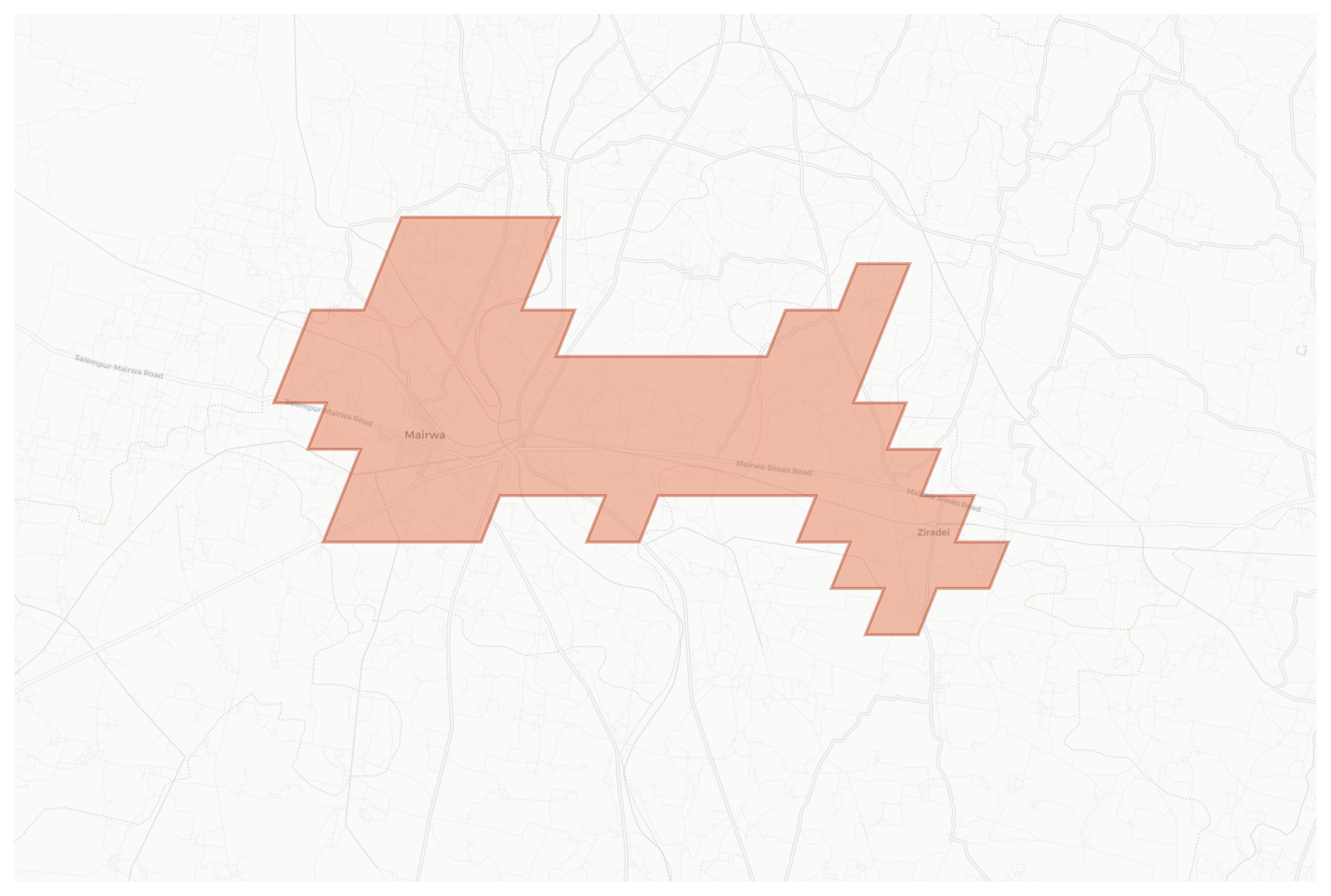 Mairwa geographic map