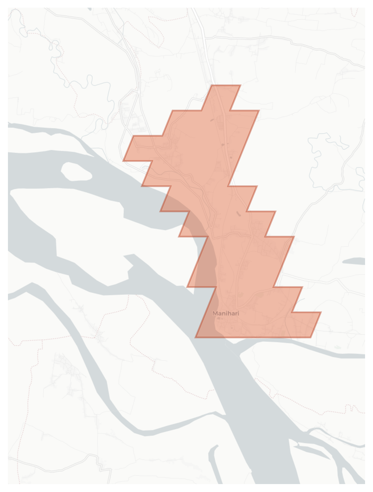 Manihari geographic map