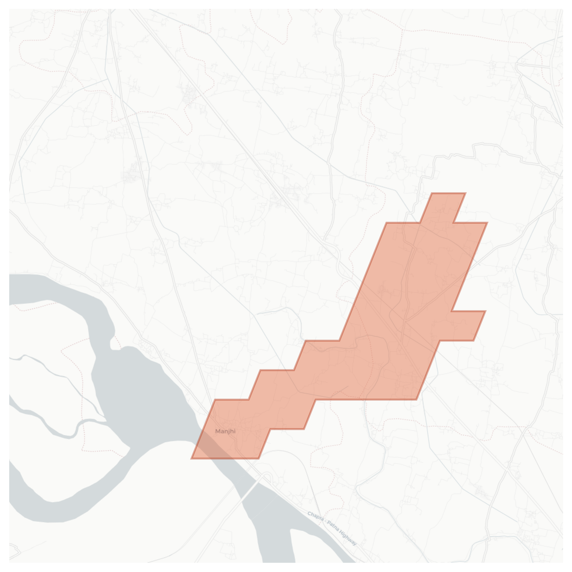 Manjhi geographic map