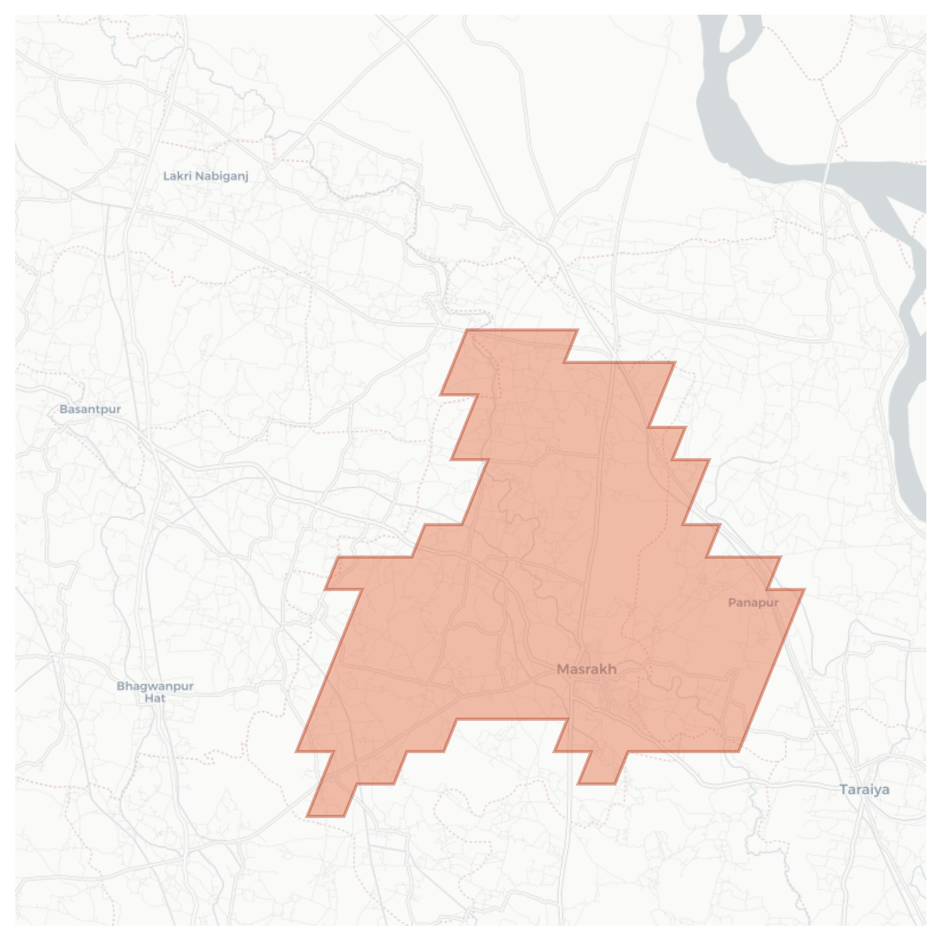 Masrakh geographic map