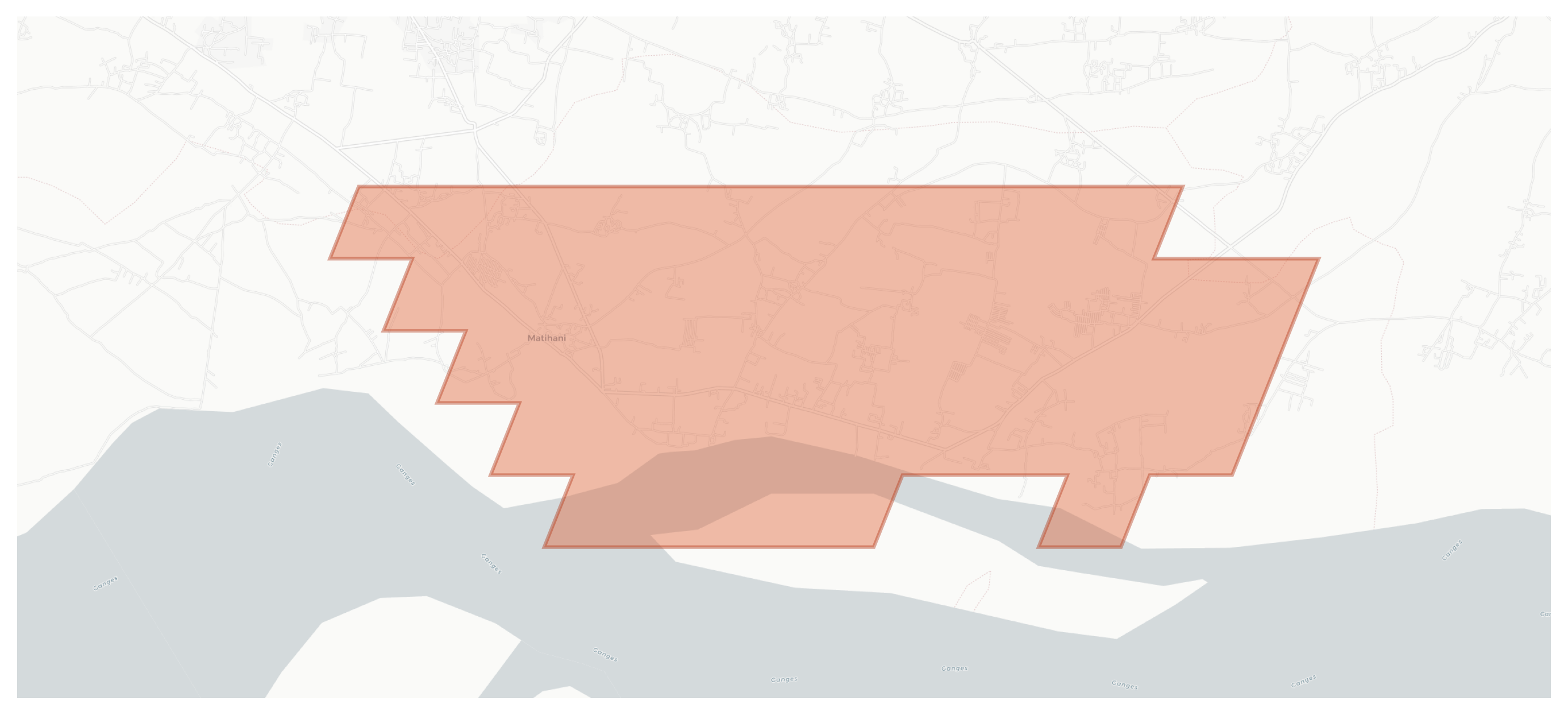 Matihani geographic map