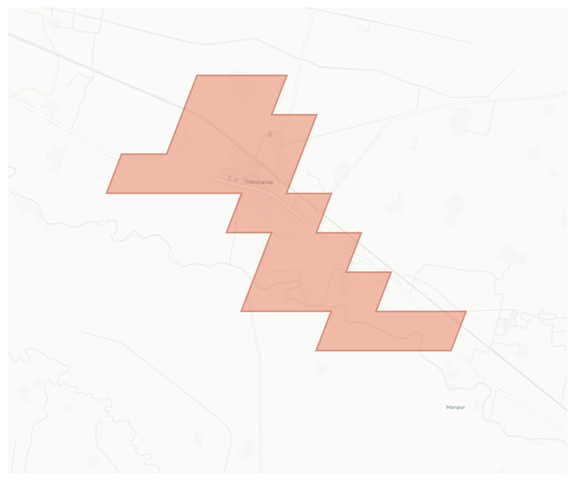 Mohania geographic map